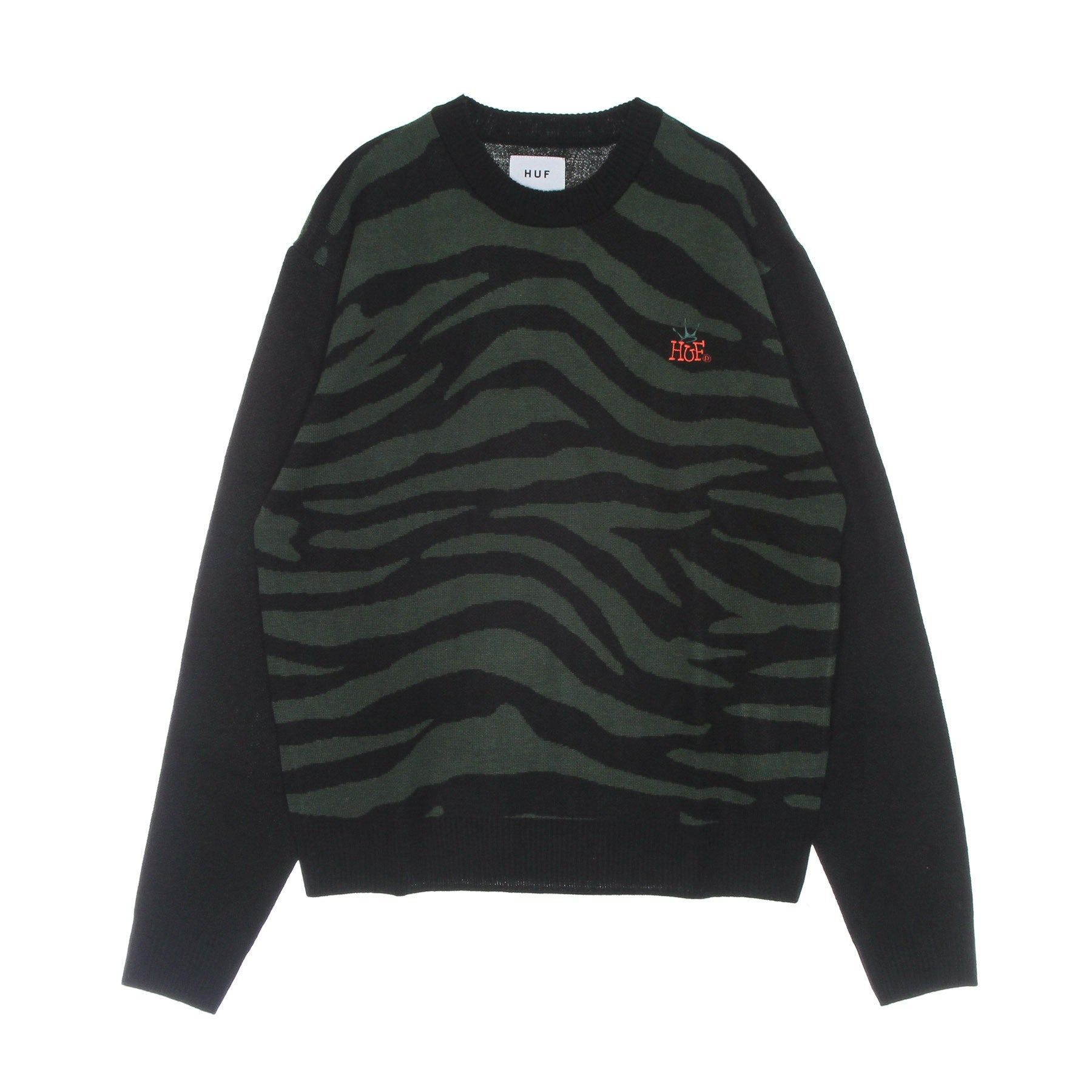 Huf, Maglione Donna Huf Crown Sweater, Black