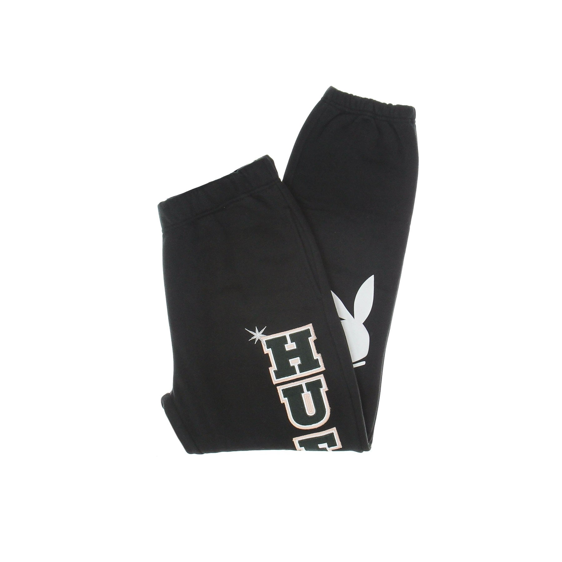 Huf, Pantalone Tuta Felpato Uomo Rabbit Head Fleece Pant X Playboy, Black