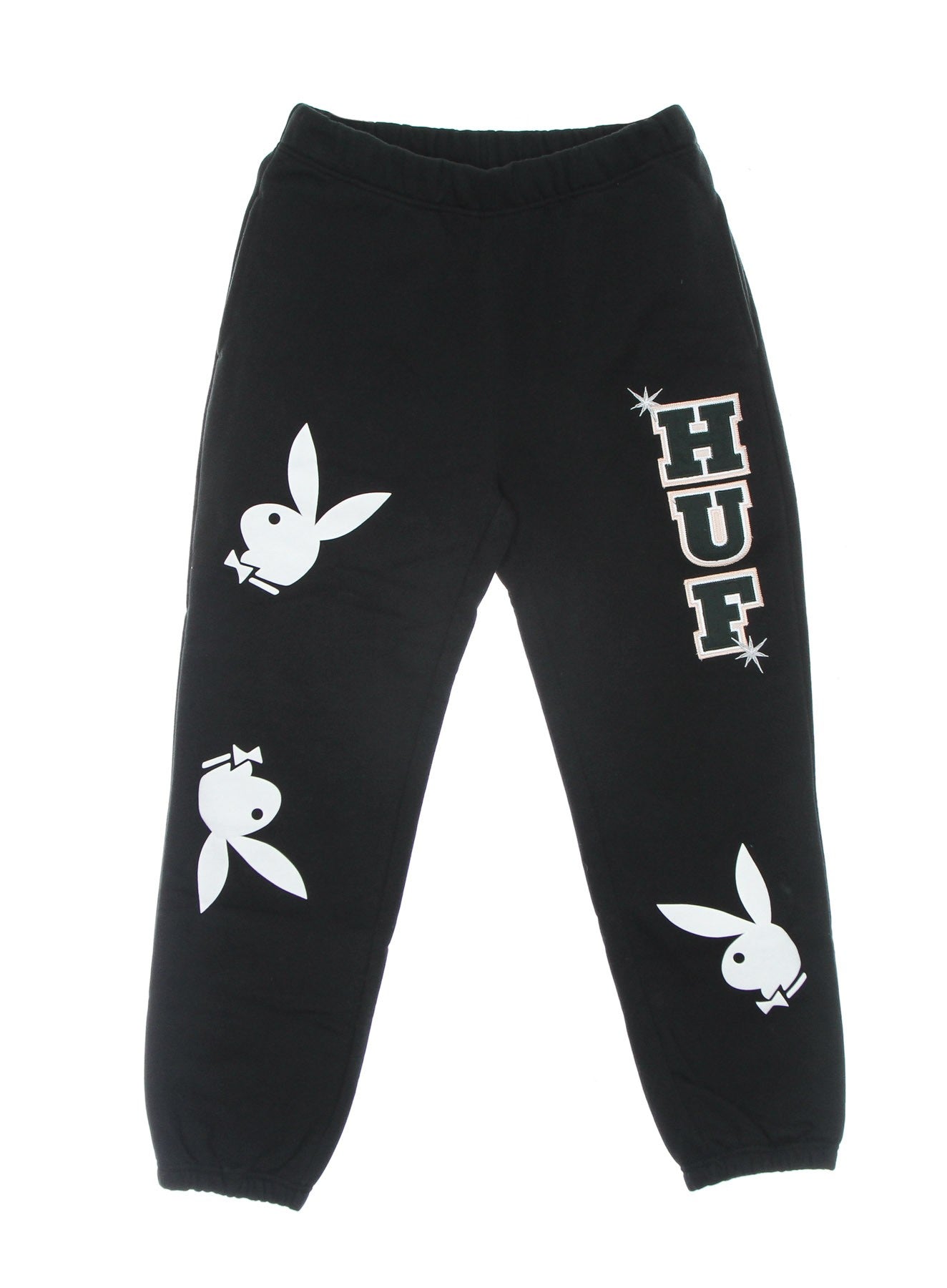 Huf, Pantalone Tuta Felpato Uomo Rabbit Head Fleece Pant X Playboy, 