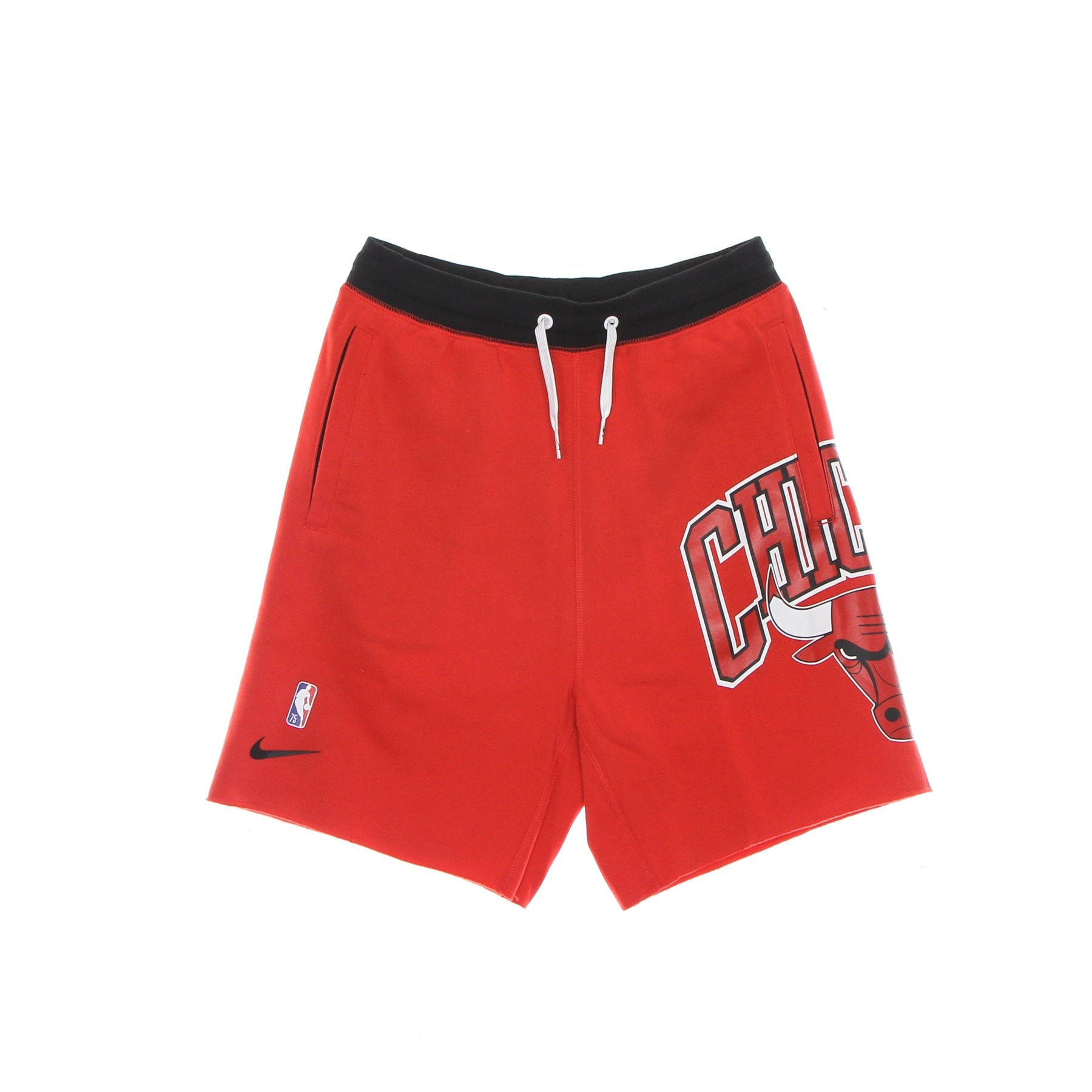 Nike Nba, Pantalone Corto Tuta Felpato Ragazzo Nba Short Fleece Courtside 75 Chibul, University Red