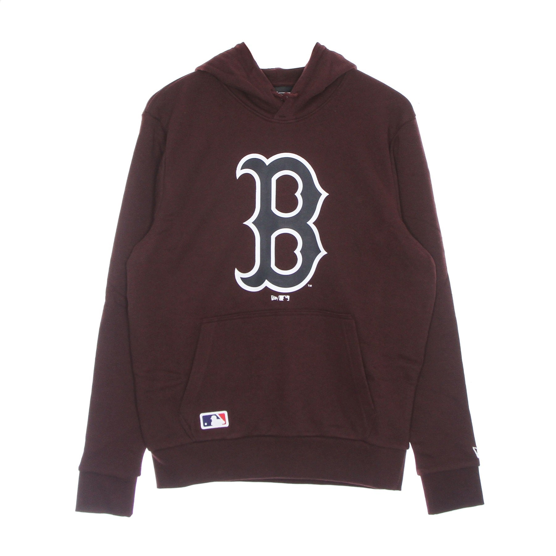New Era, Felpa Cappuccio Uomo Mlb Seasonal Team Logo Hoodie Bosred, Maroon