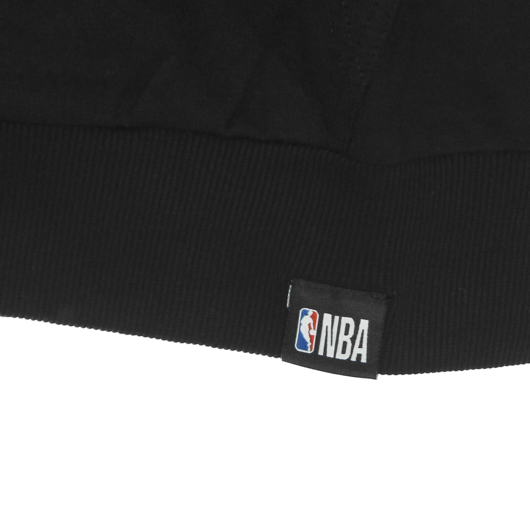 Leichtes Herren-Kapuzenpullover mit Reißverschluss und vergrößertem Nba-Logo, durchgehender Reißverschluss, Chibul, Schwarz/Original-Teamfarben