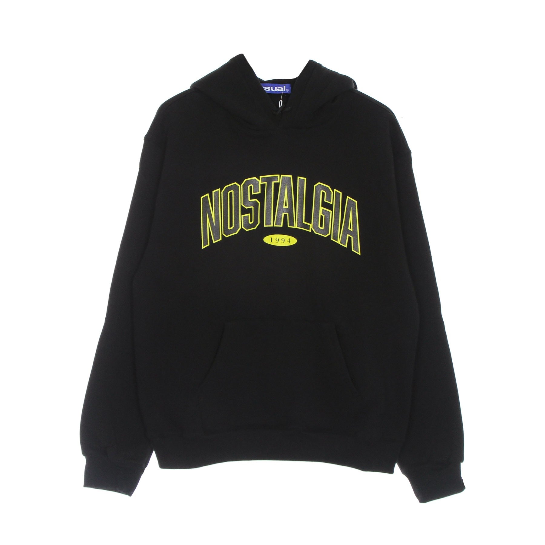 Usual, Felpa Cappuccio Uomo College Hoodie, 