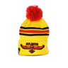 New Era, Cappello Pom Pom Uomo Nba City Off Knit Atlhaw, Original Team Colors