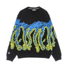 Octopus, Felpa Leggera Girocollo Uomo Draft Crewneck, Black