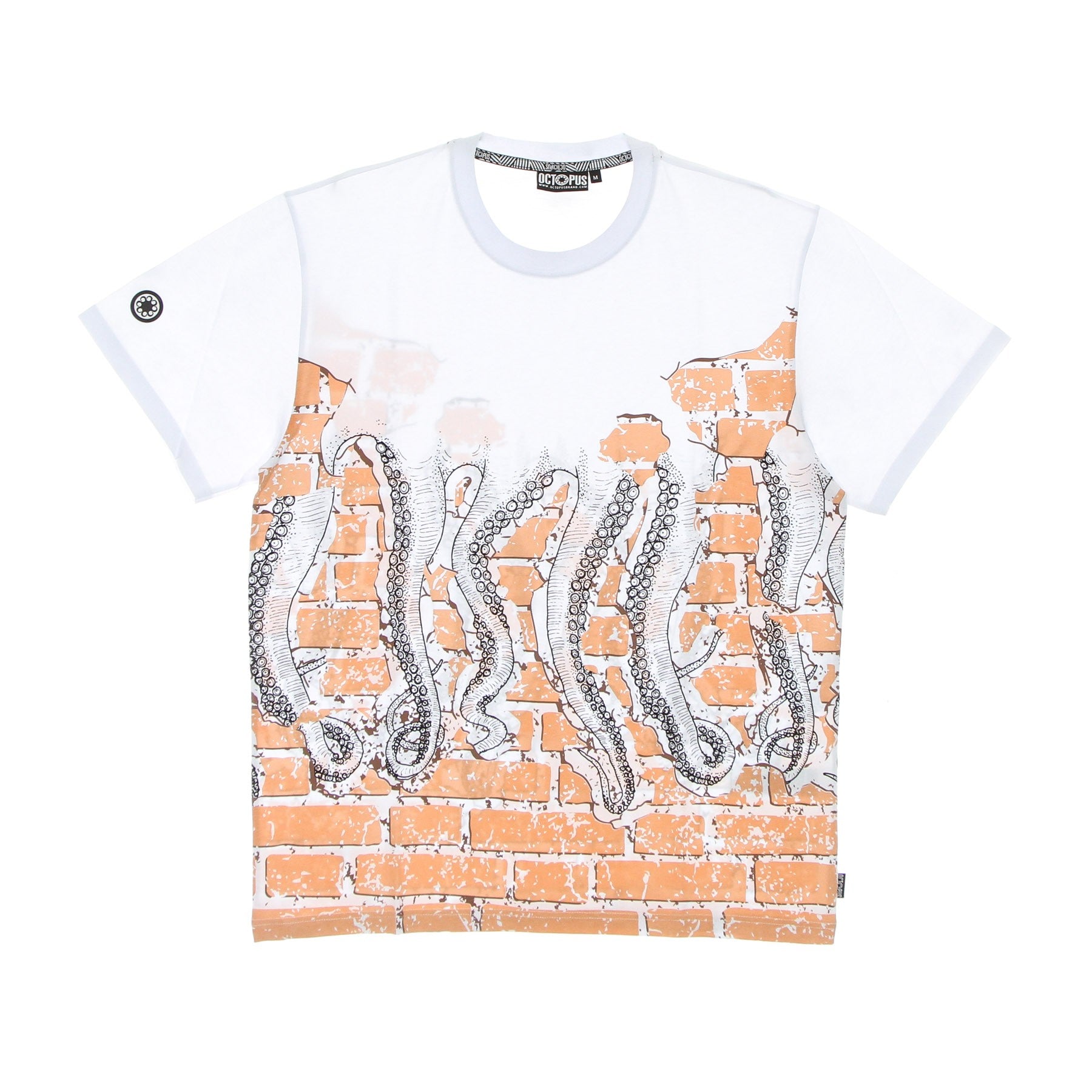 Octopus, Maglietta Uomo Bricks Tee, White