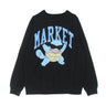Market, Felpa Girocollo Uomo Squirtle Arc Chillin Crewneck Sweatshirt X Pokemon, Black