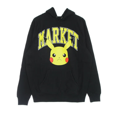 Market, Felpa Cappuccio Uomo Pikachu Arc Hoodie X Pokemon, Black