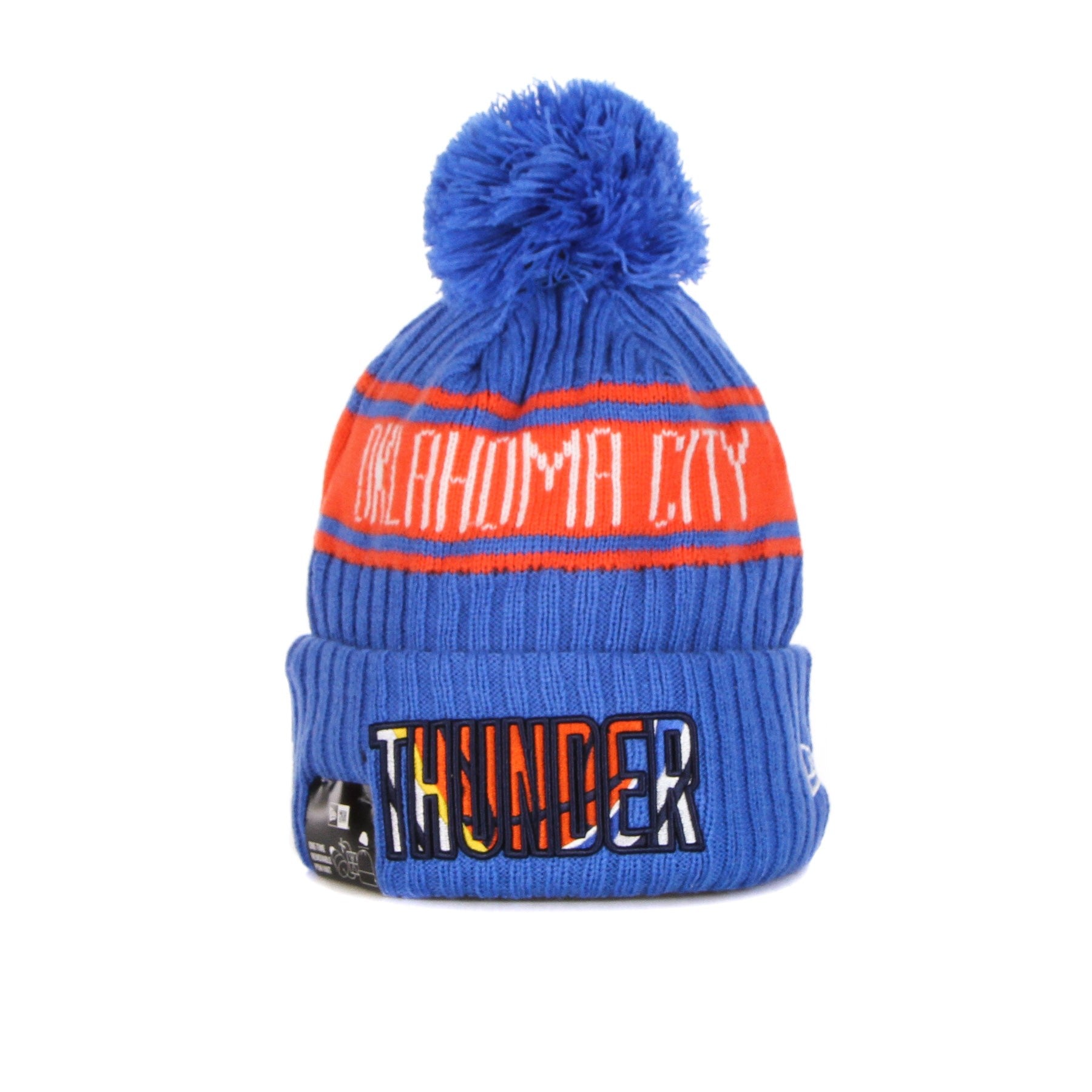 New Era, Cappello Pom Pom Uomo Nba Draft Knit Oklthu, Original Team Colors