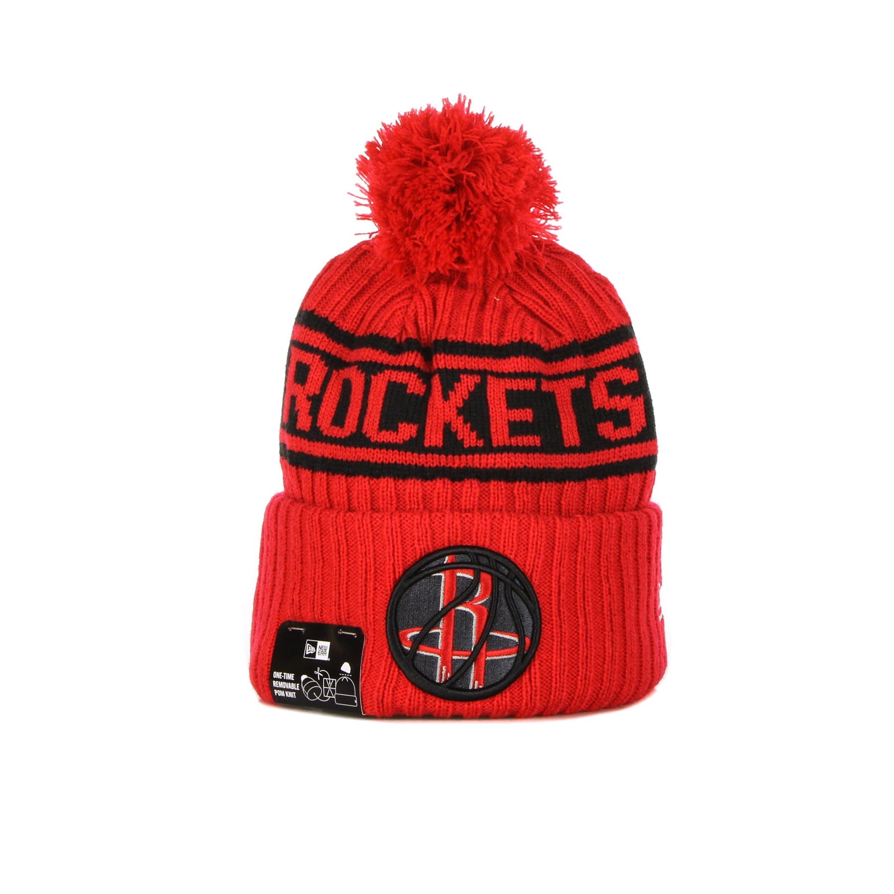 New Era, Cappello Pom Pom Uomo Nba Draft Knit Houroc, Original Team Colors