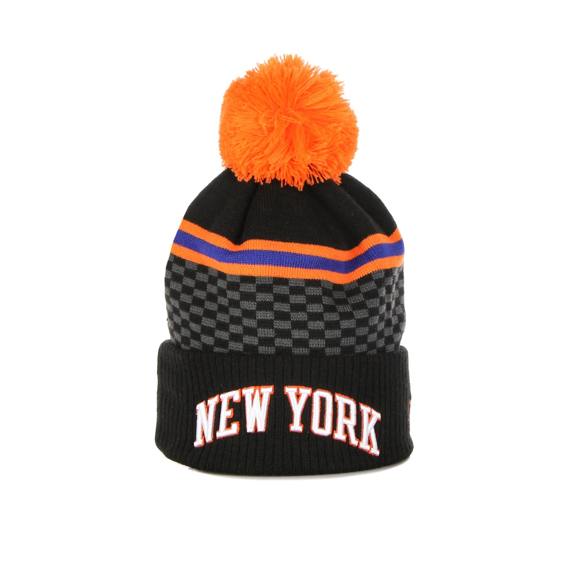 New Era, Cappello Pom Pom Uomo Nba City Off Knit Neykni, Original Team Colors