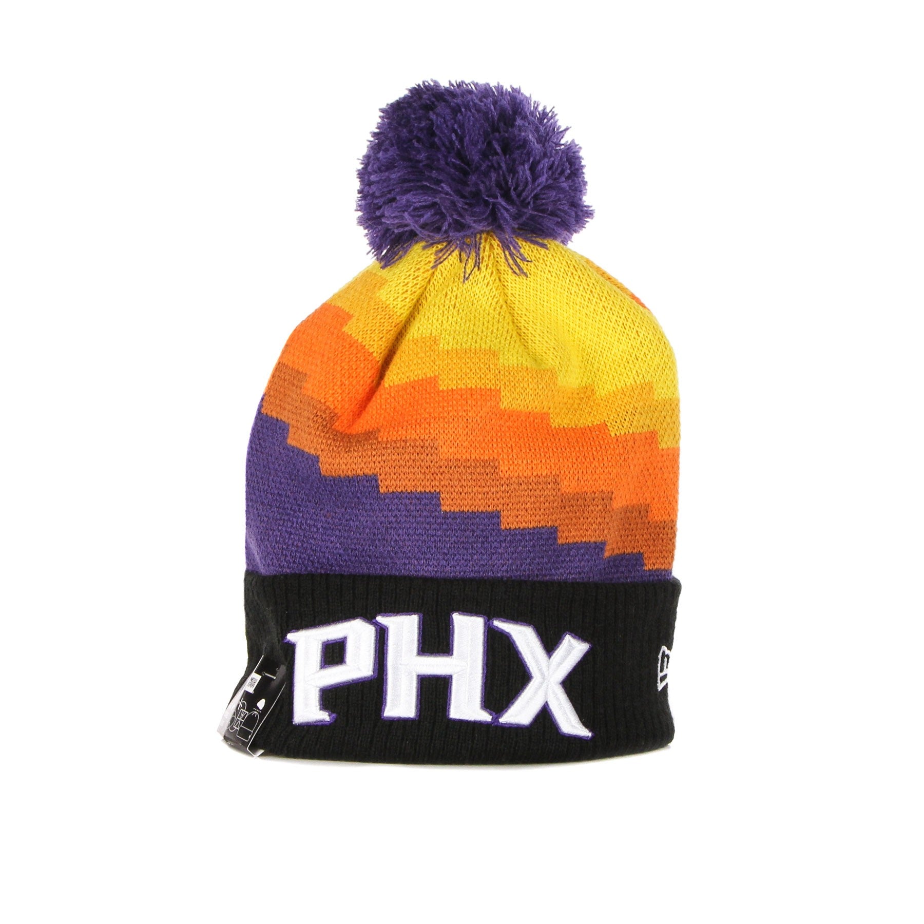 New Era, Cappello Pom Pom Uomo Nba City Off Knit Phosun, Original Team Colors