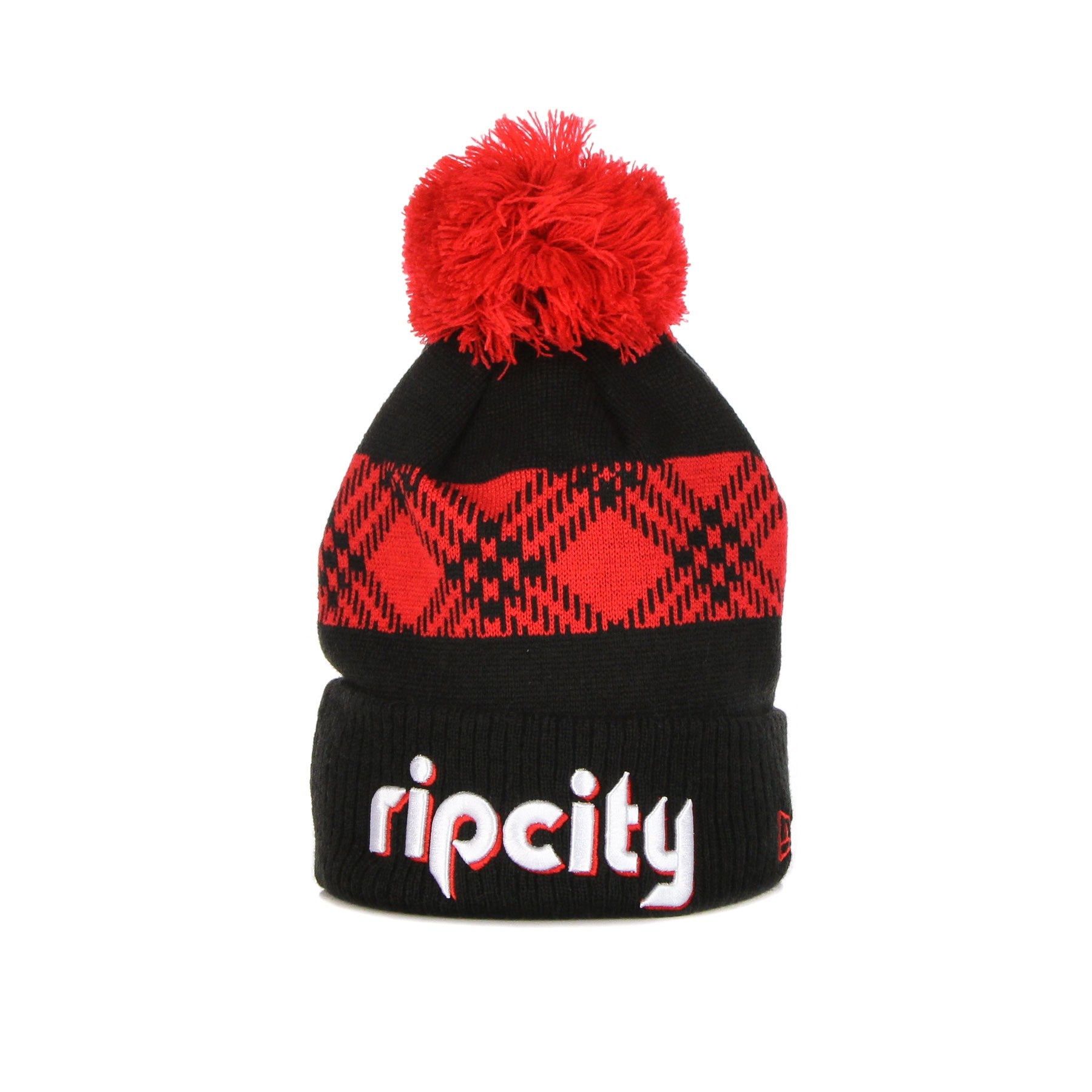 New Era, Cappello Pom Pom Uomo Nba City Off Knit Porbla, Original Team Colors