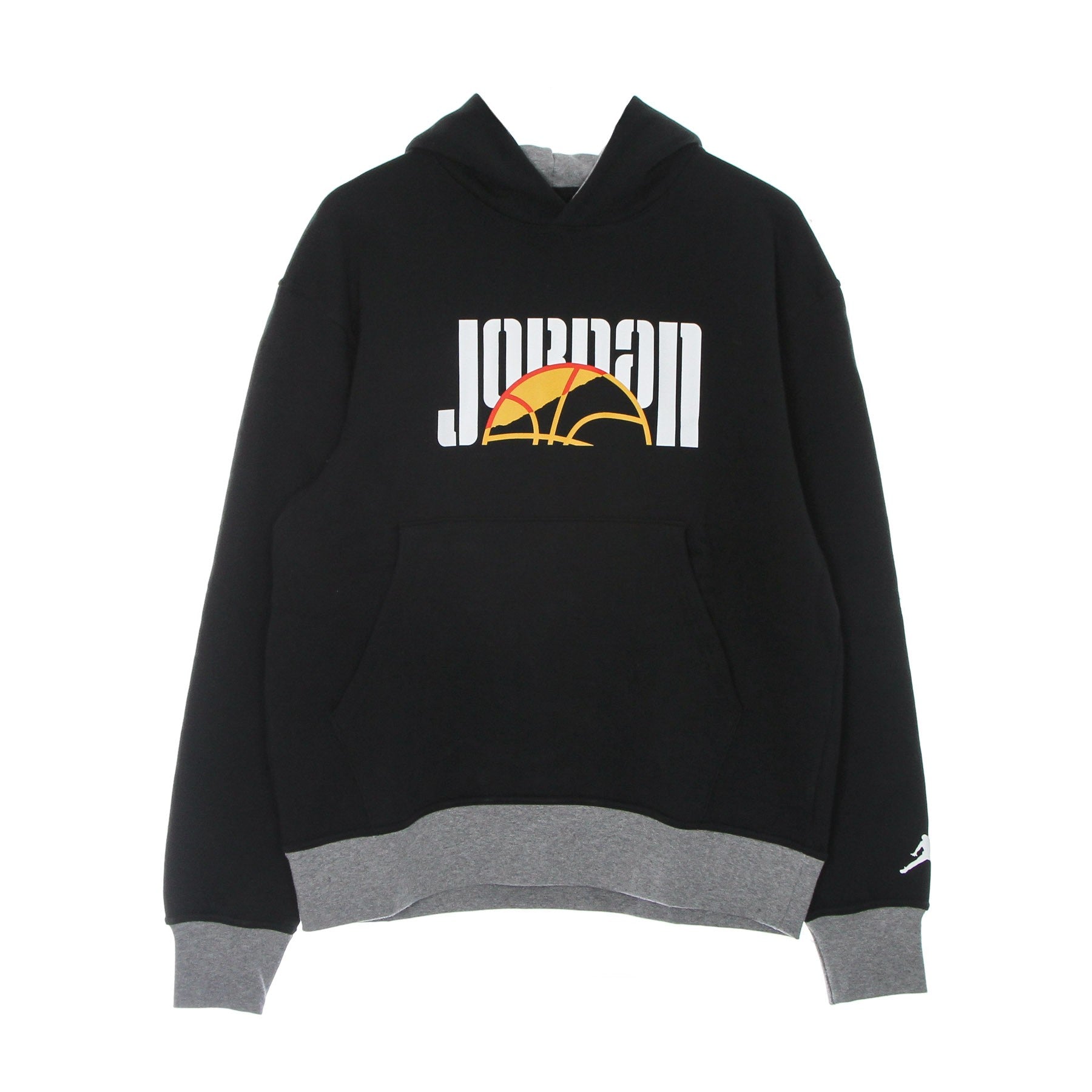 Jordan, Felpa Cappuccio Uomo Sport Dna Hbr Fleece Po Hoodie, Black/white