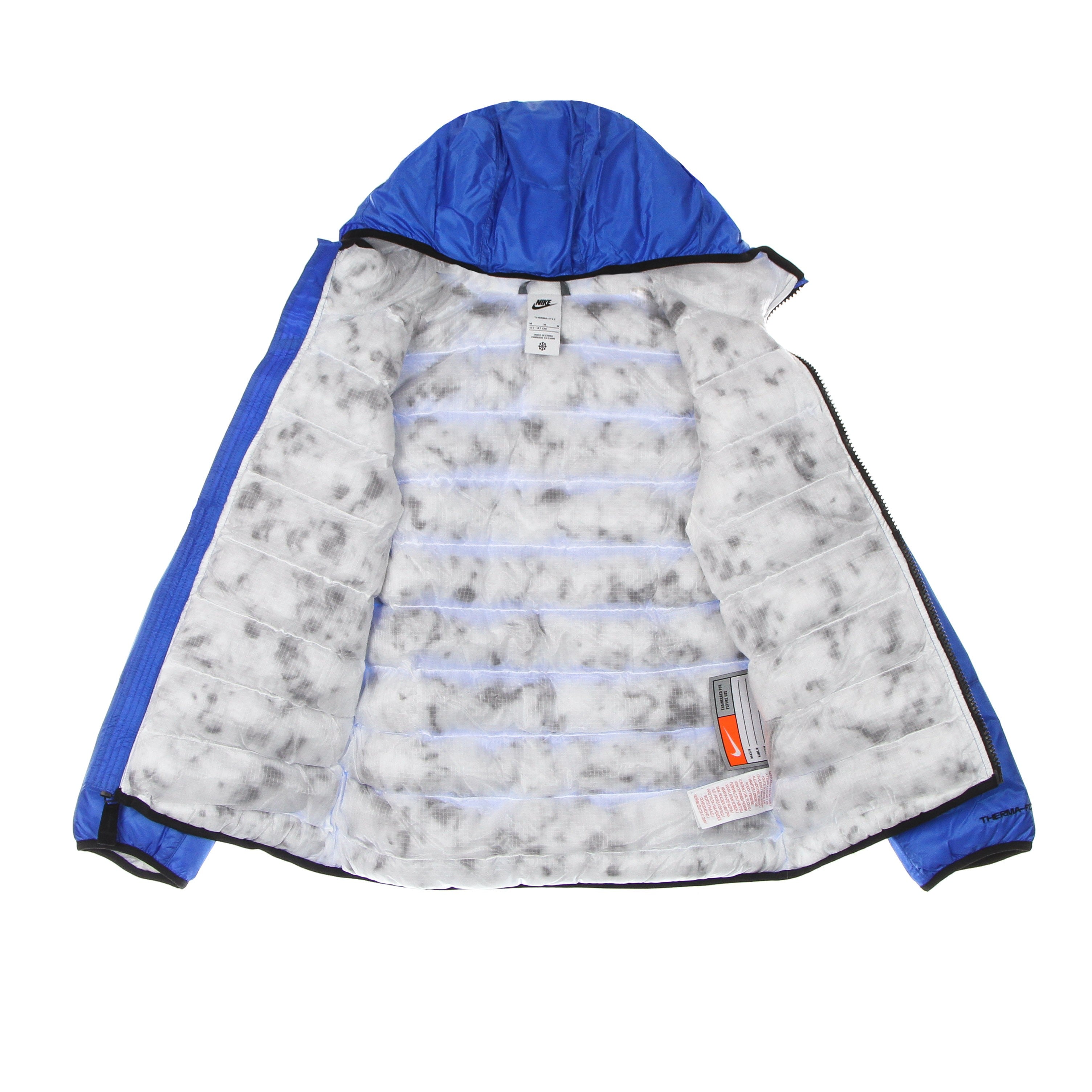 Nike, Piumino Ragazzo Therma Fit Synthetic Fill Windrunner Hooded Jacket, 