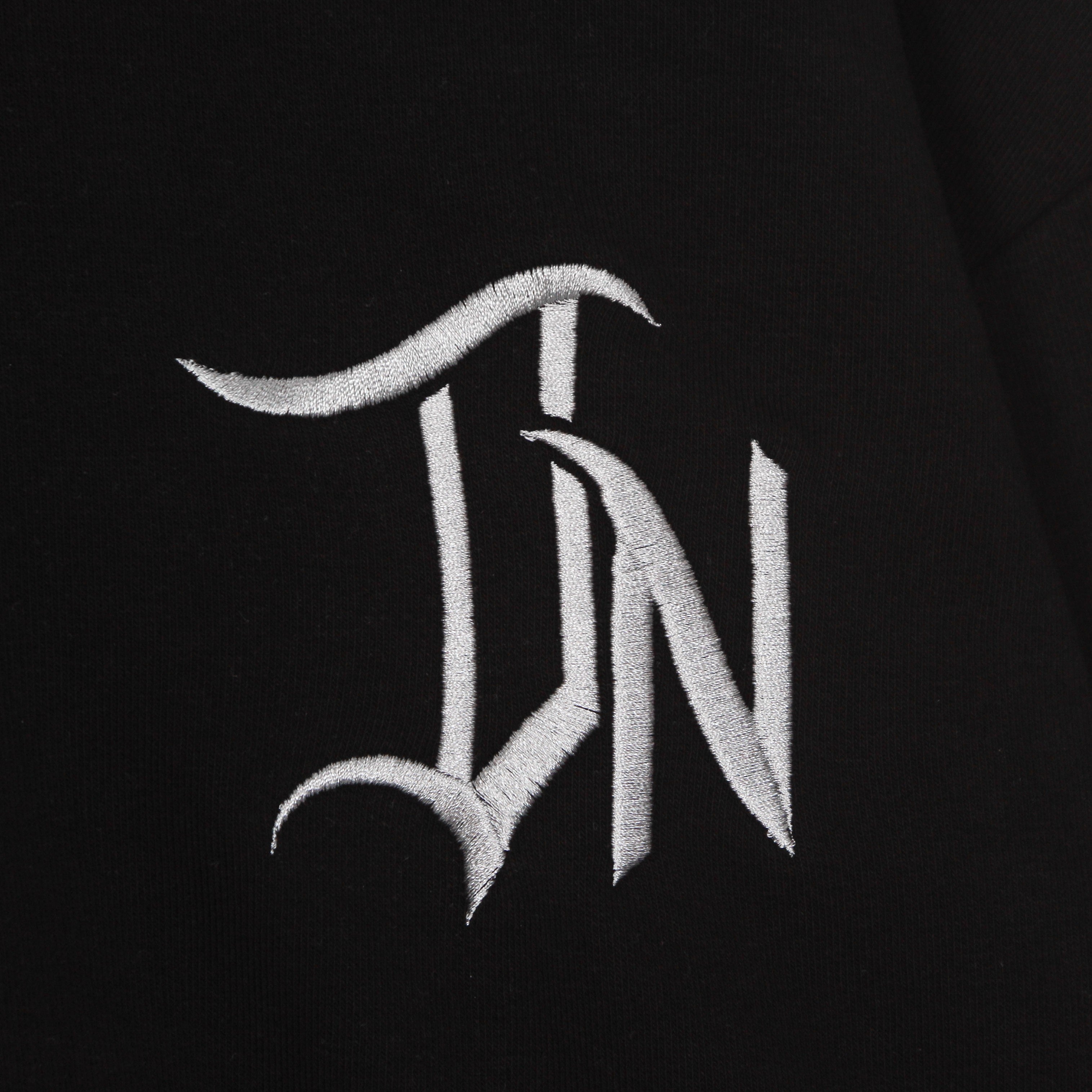 Dolly Noire, Felpa Leggera Cappuccio Uomo Lettering 3d Hoodie Over, 