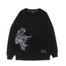 Dolly Noire, Felpa Leggera Girocollo Uomo Gufo Reale Crewneck, Black