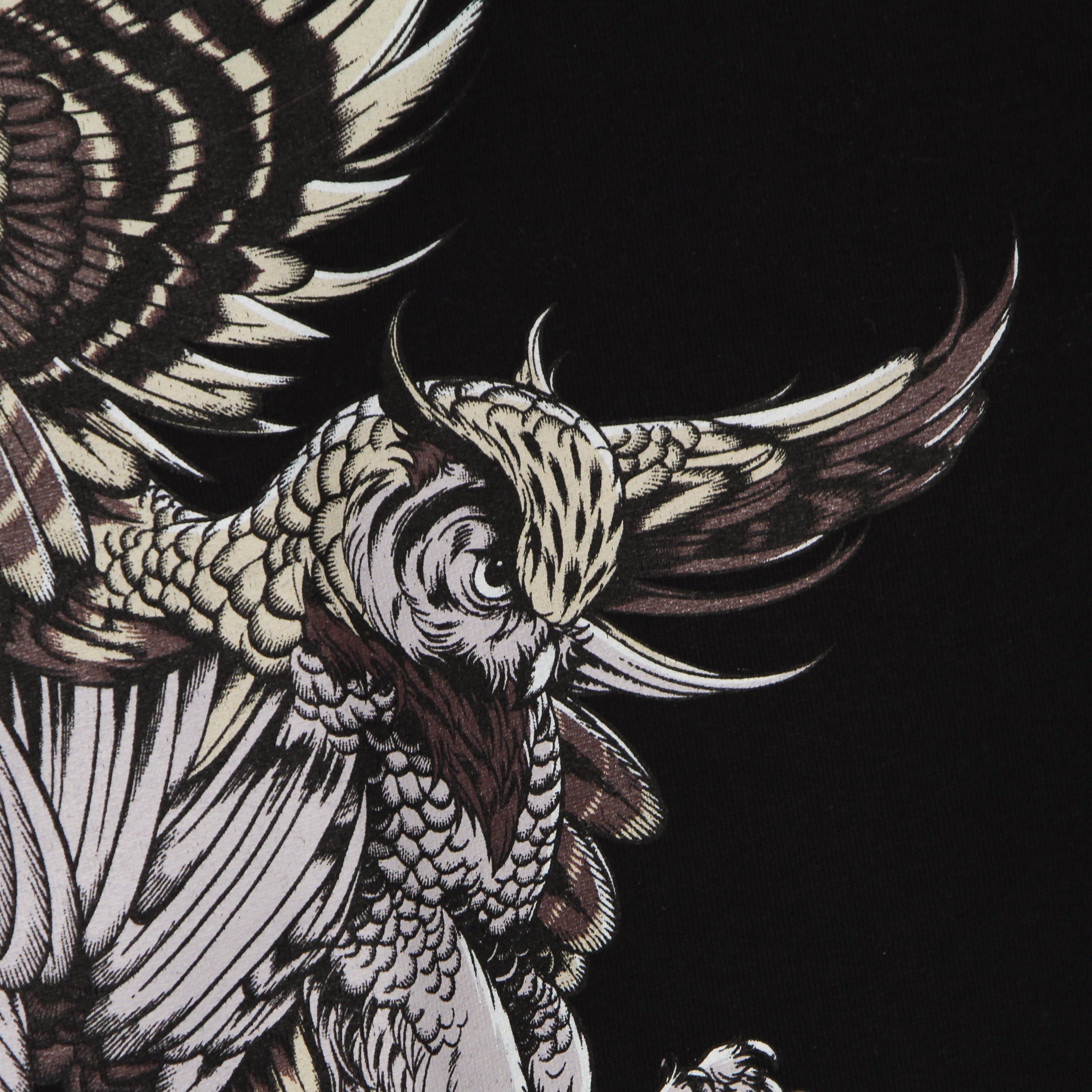 Dolly Noire, Felpa Leggera Girocollo Uomo Gufo Reale Crewneck, 