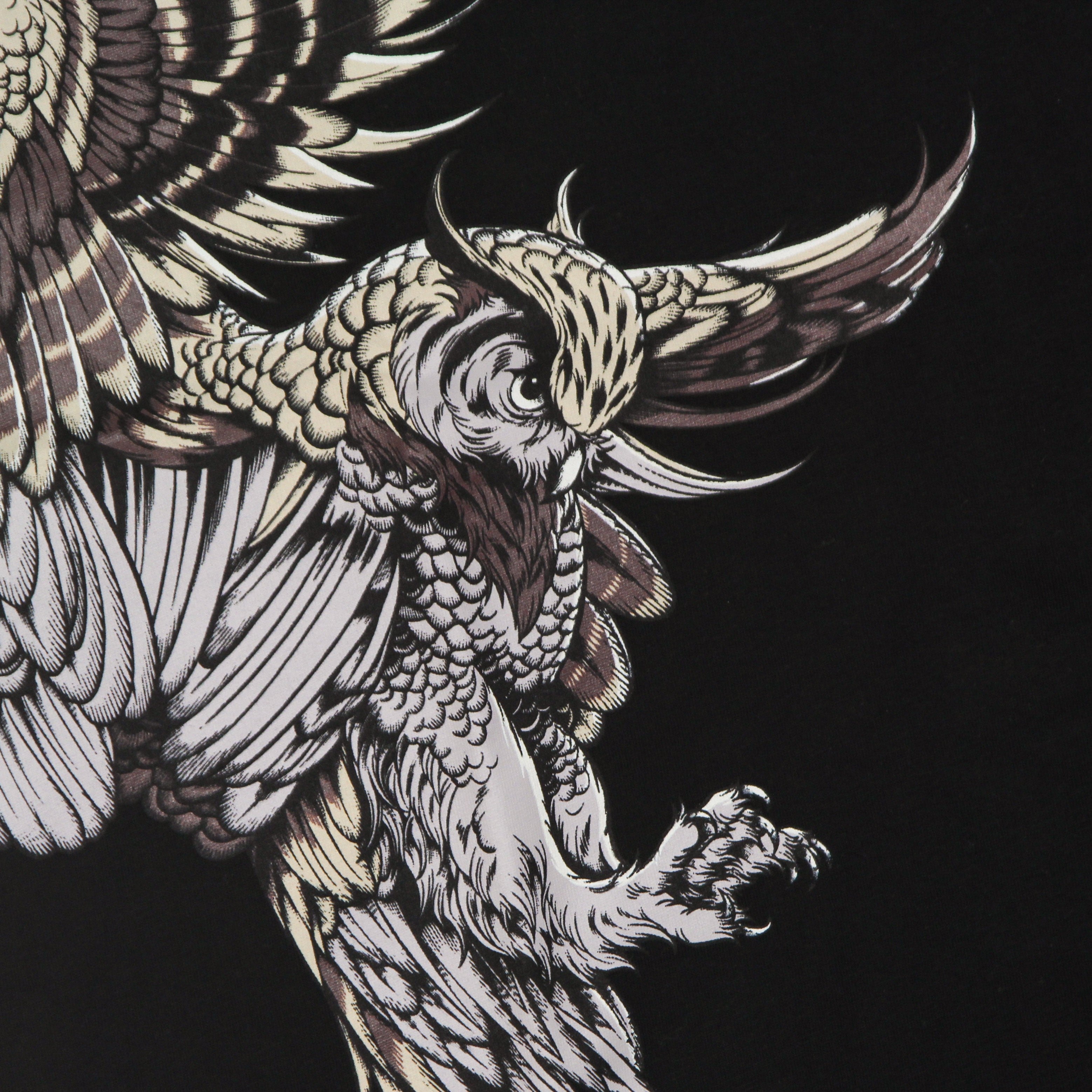 Dolly Noire, Maglietta Uomo Gufo Reale Over Tee, 