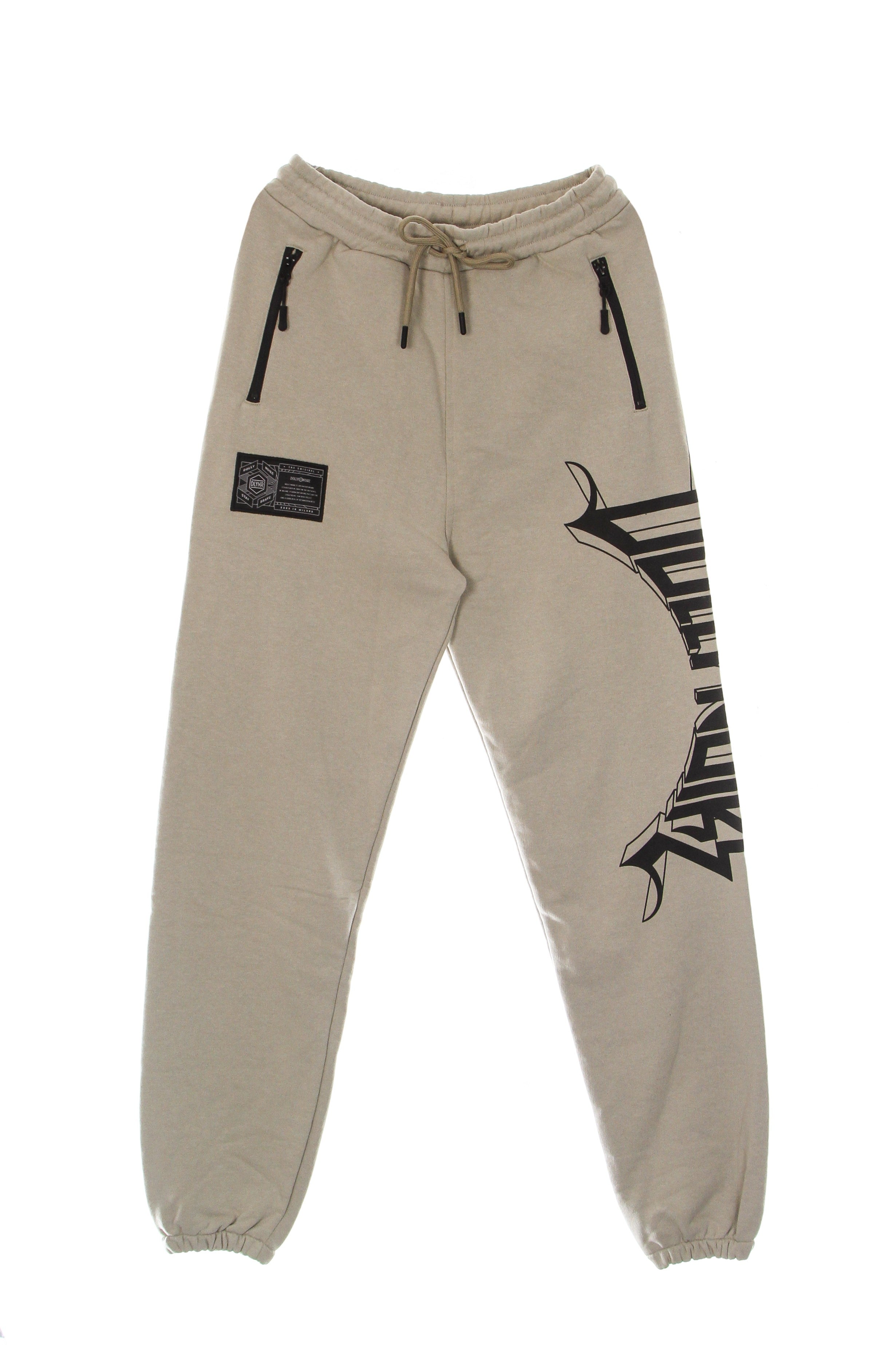 Dolly Noire, Pantalone Tuta Leggero Uomo Lettering 3d Sweatpants, 