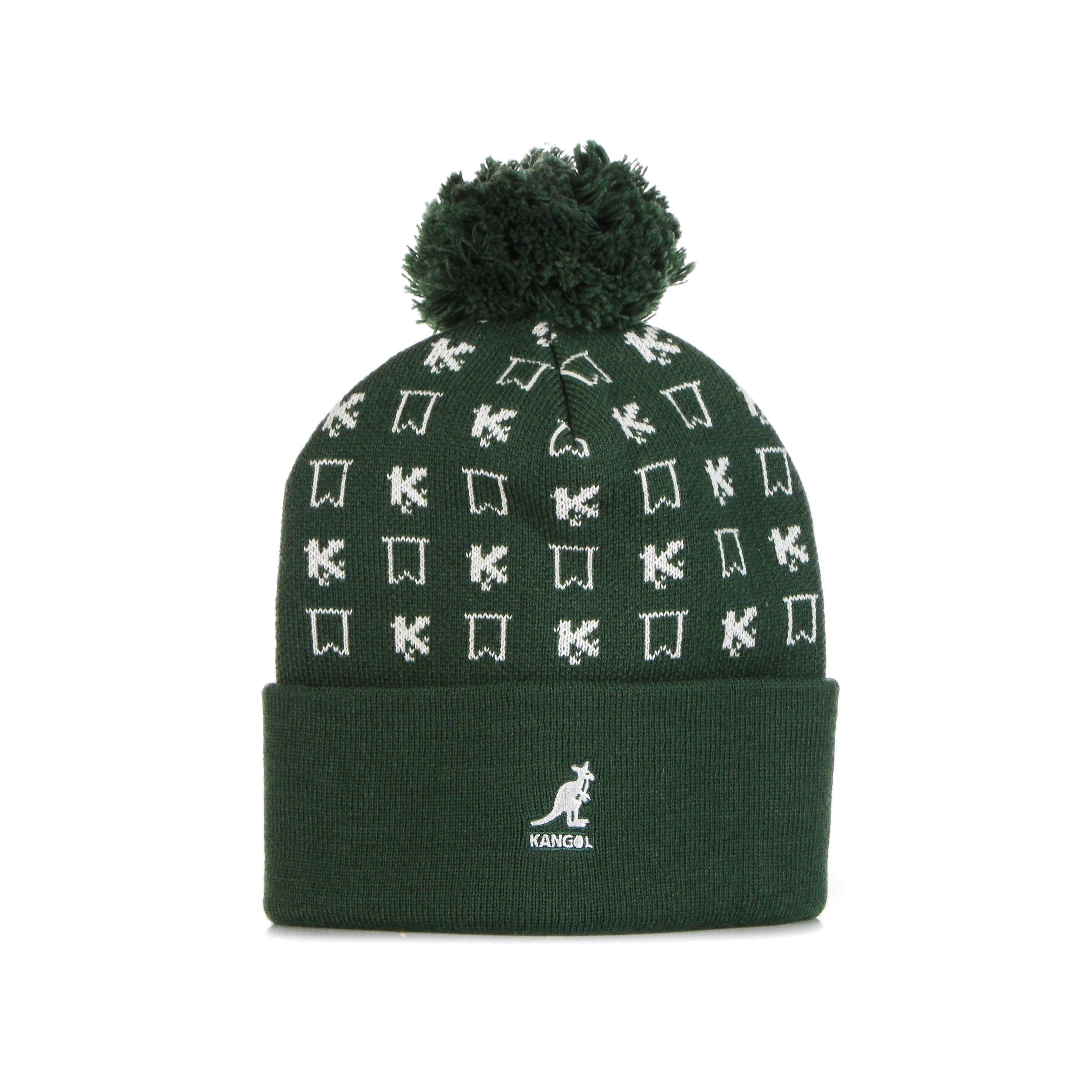 Kangol, Cappello Pom Pom Uomo Medieval Nostalgia Beanie, Green