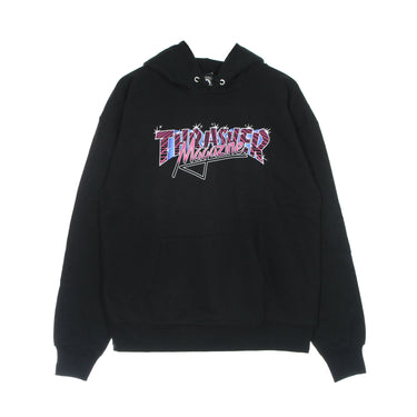 Thrasher, Felpa Cappuccio Uomo Vice Logo Hood, Black