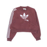 Adidas, Felpa Girocollo Corta Donna Sweatshirt, Maroon