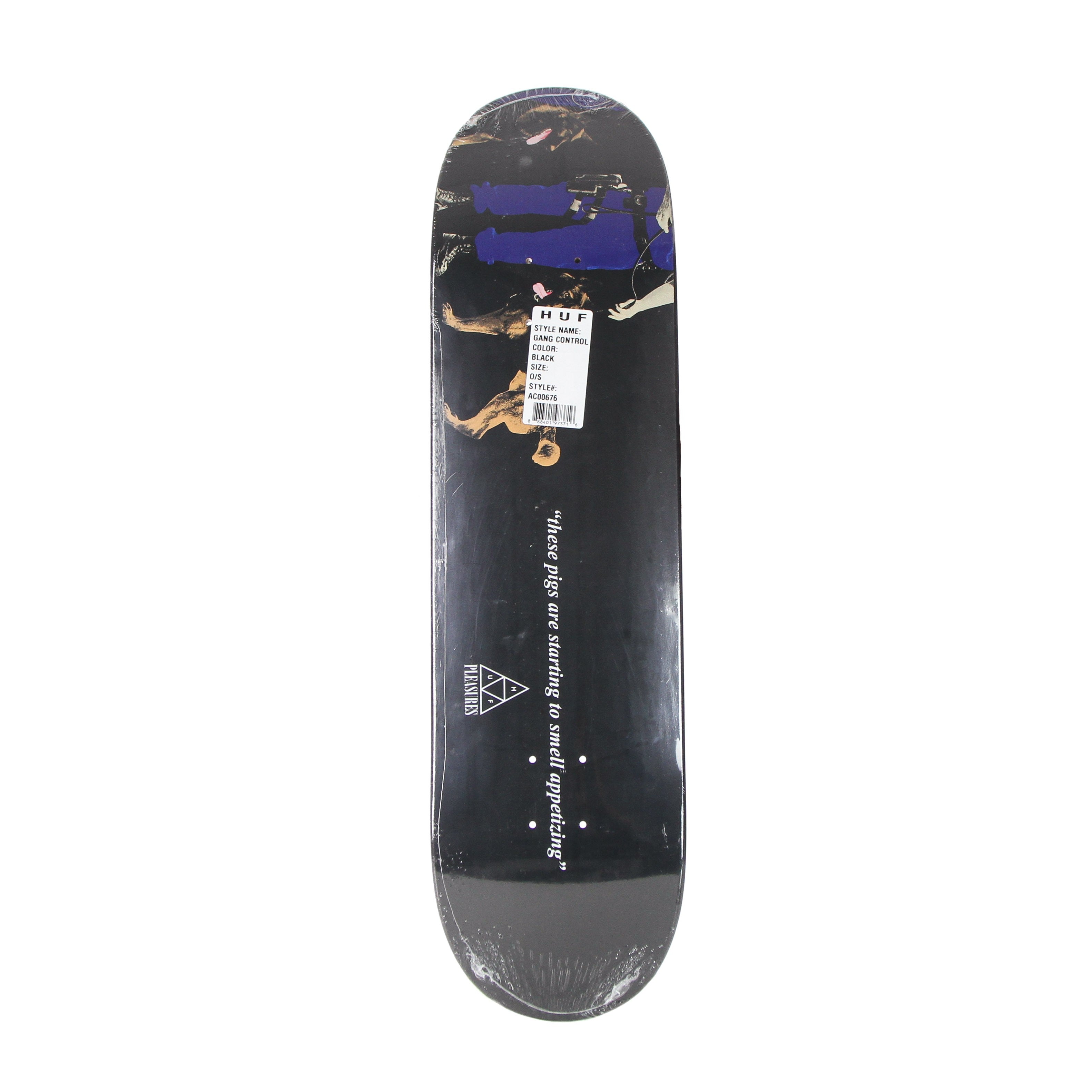 Huf, Skateboard Tavola Uomo Gang Control Skate Deck X Pleasures, 