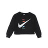 Nike, Felpa Girocollo Bambina Fleece Boxy Crew, Black