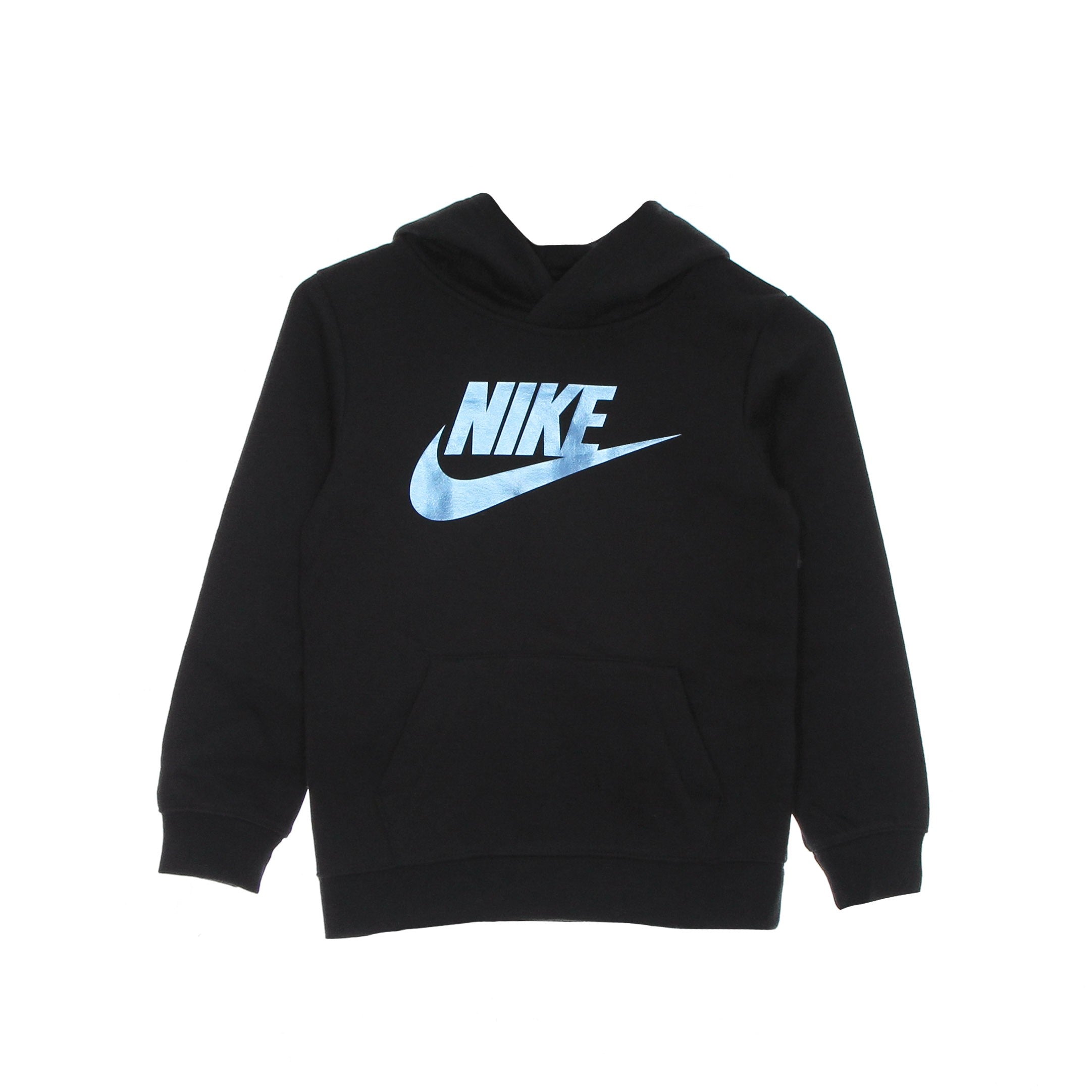 Nike, Felpa Cappuccio Bambino Metallic Htbrid Gifting Hoodie, Black