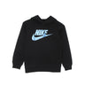 Nike, Felpa Cappuccio Bambino Metallic Htbrid Gifting Hoodie, Black