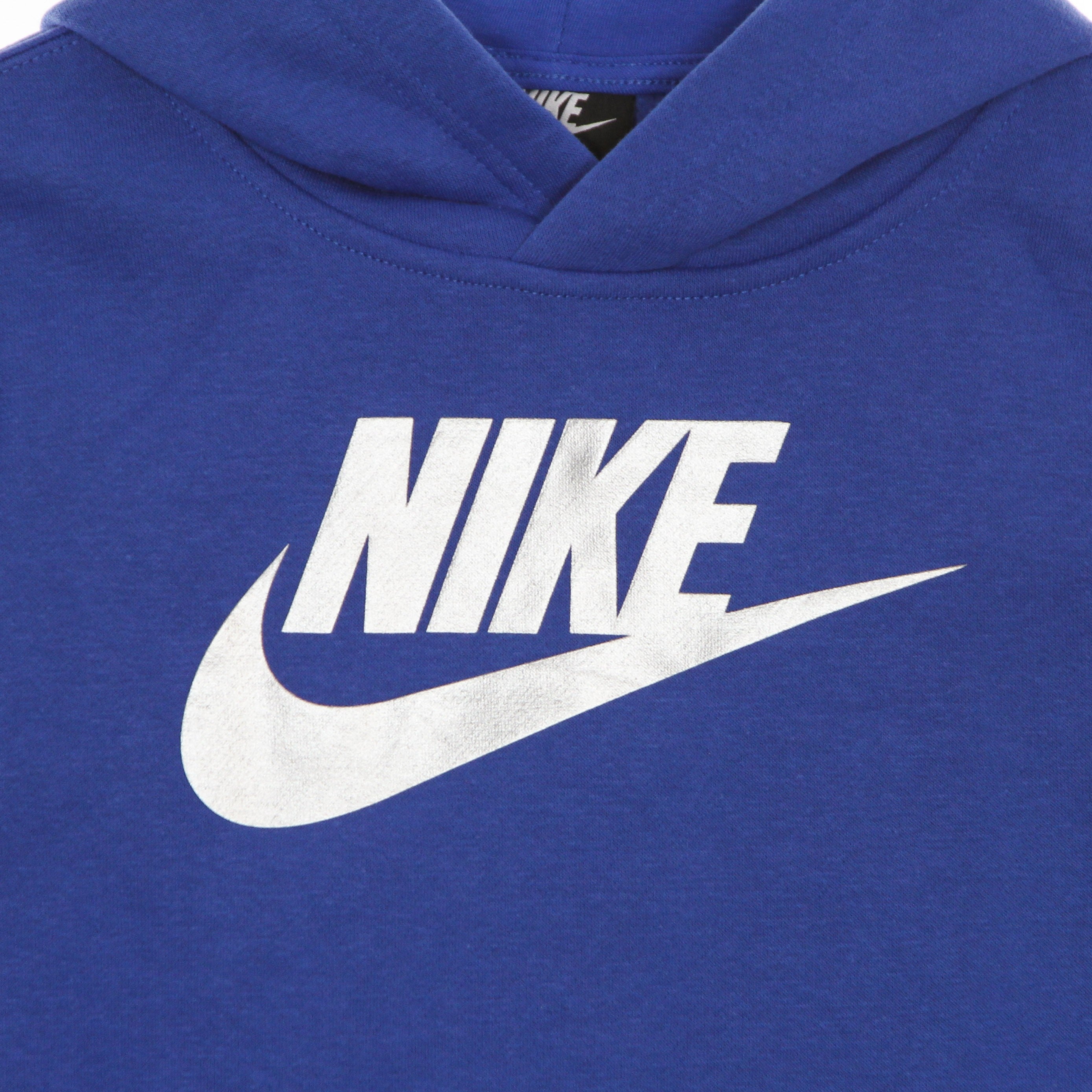 Nike, Felpa Cappuccio Bambino Metallic Hybrid Gifting Hoodie, 