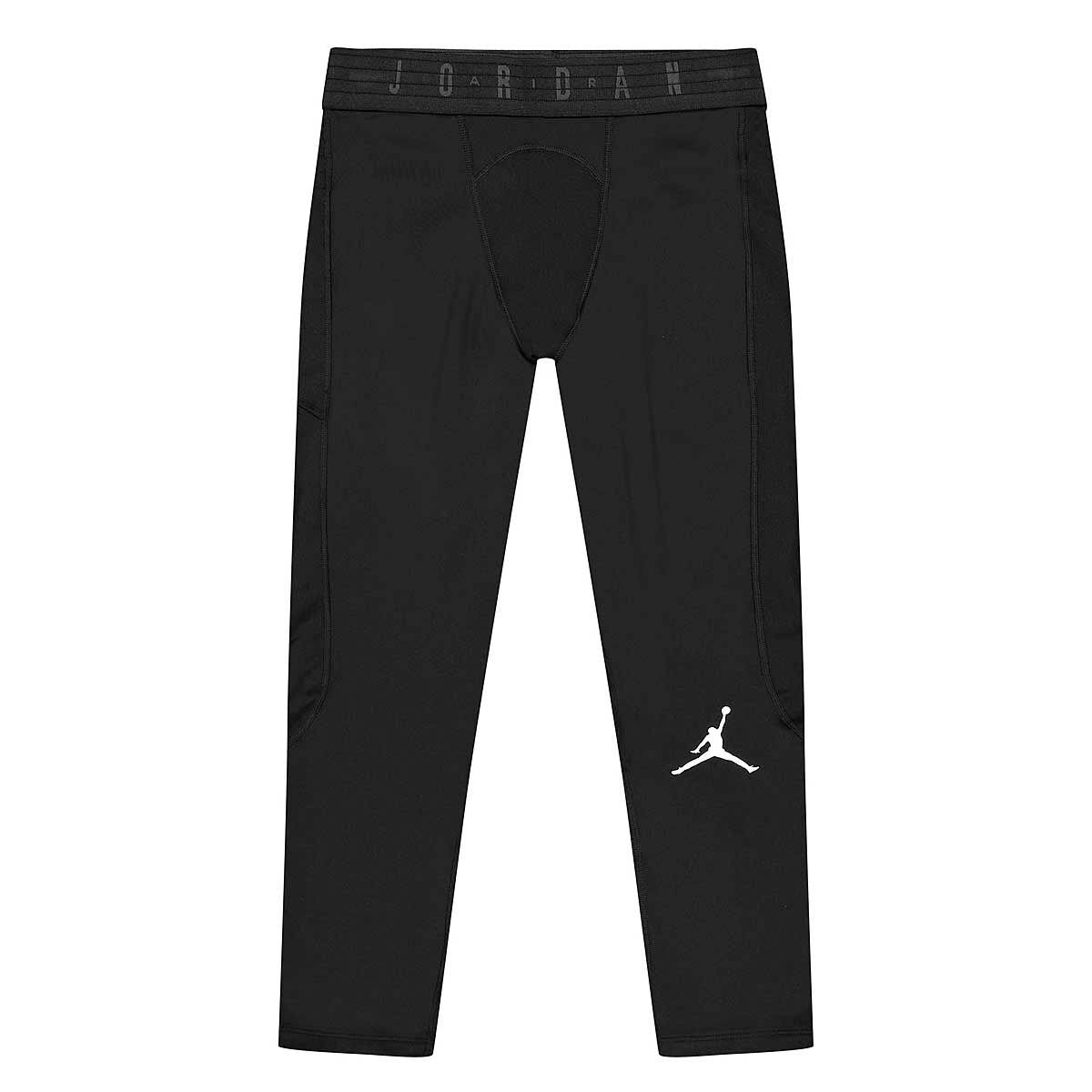 Leggins pour hommes dri fit air 3/4 noir serré / blanc