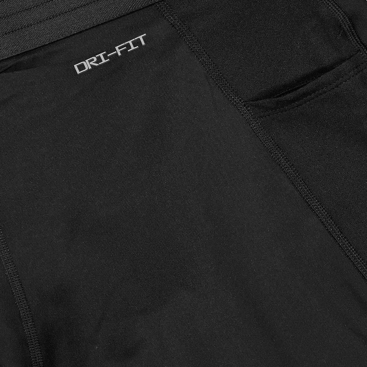 Leggins pour hommes dri fit air 3/4 noir serré / blanc