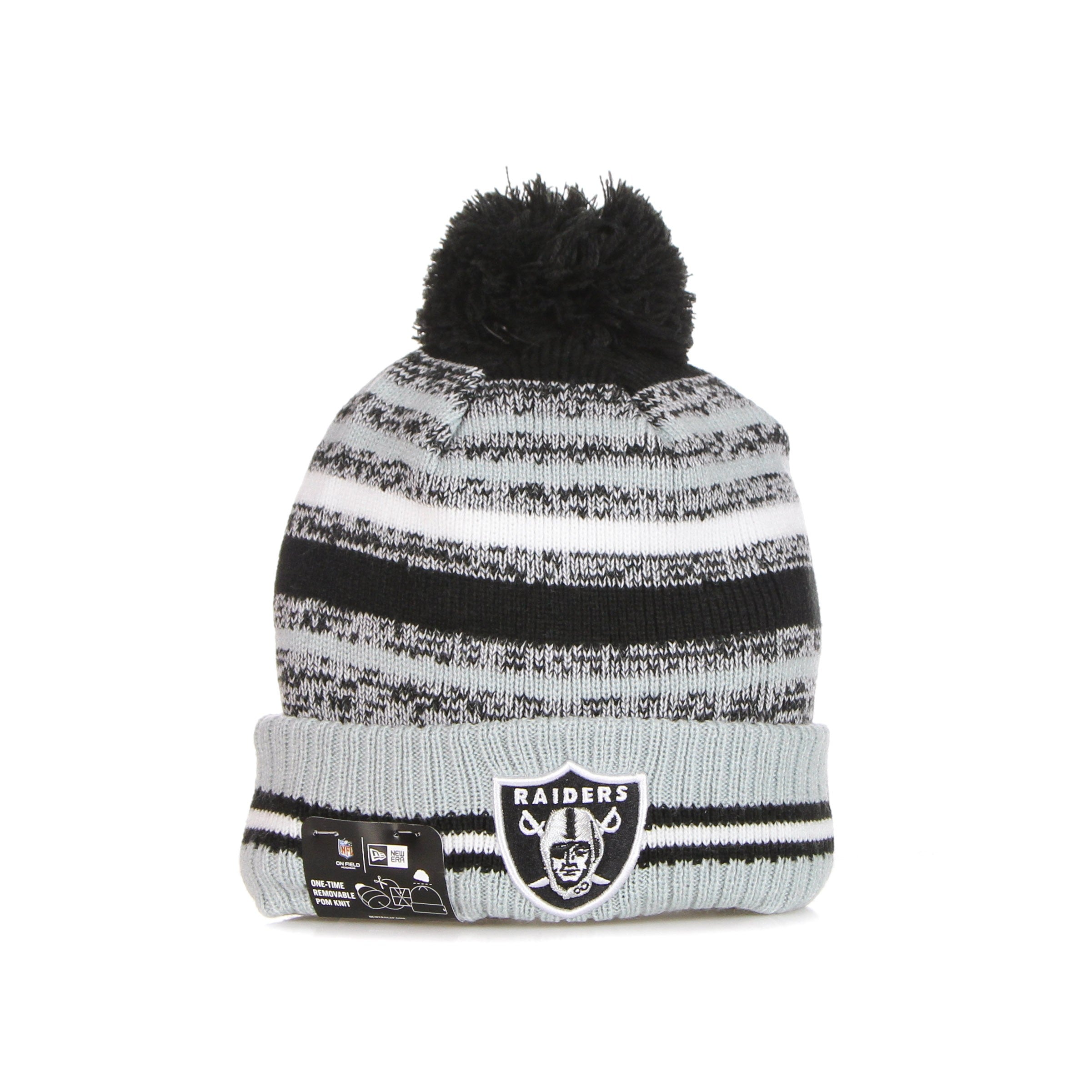 New Era, Cappello Pom Pom Uomo Nfl Sport Knit Lasrai, Original Team Colors