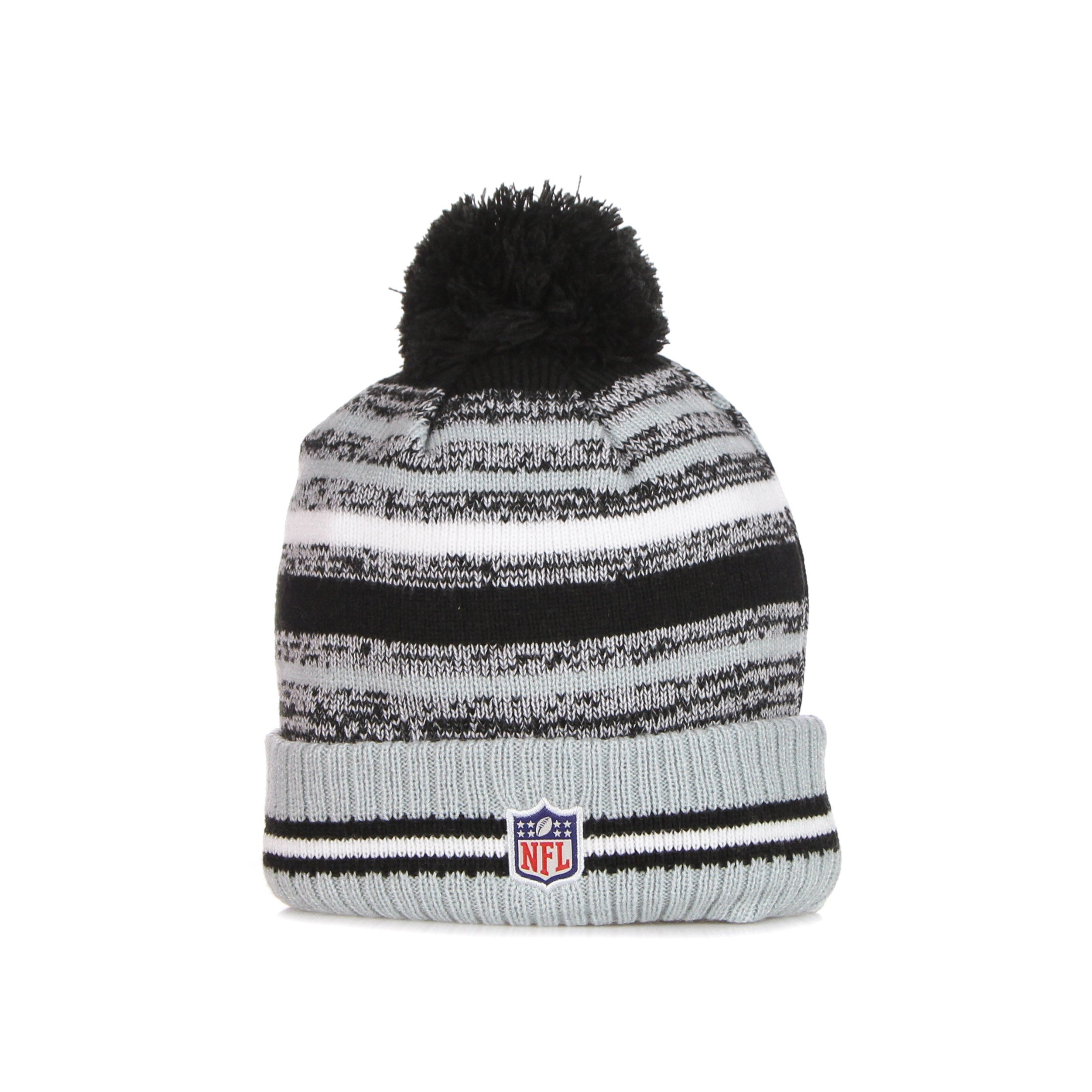 New Era, Cappello Pom Pom Uomo Nfl Sport Knit Lasrai, 