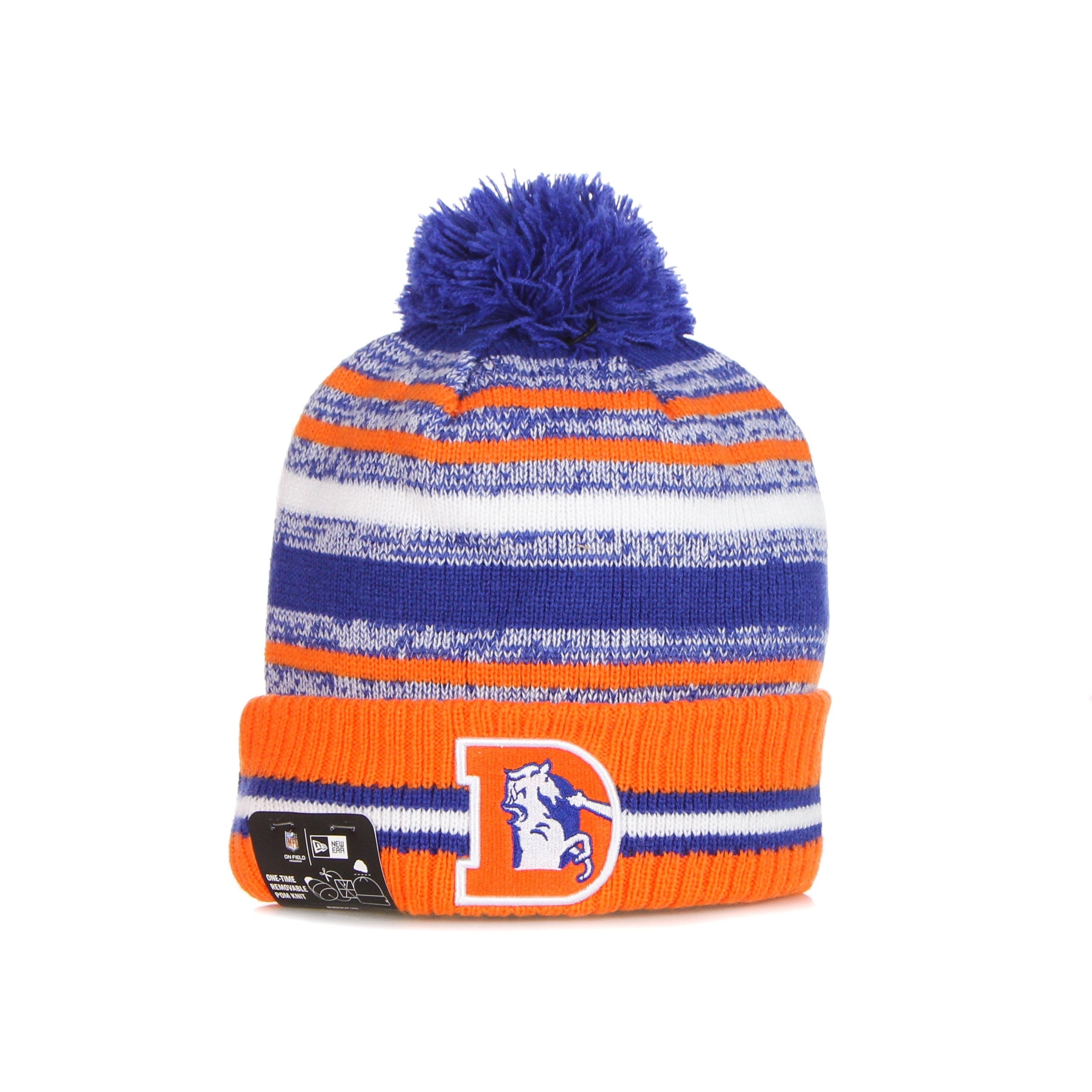 New Era, Cappello Pom Pom Uomo Nfl Sport Knit Denbro, Original Team Colors