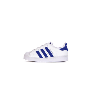 Adidas, Scarpa Bassa Bambino Superstar El I, Cloud White/royal Blue/cloud White
