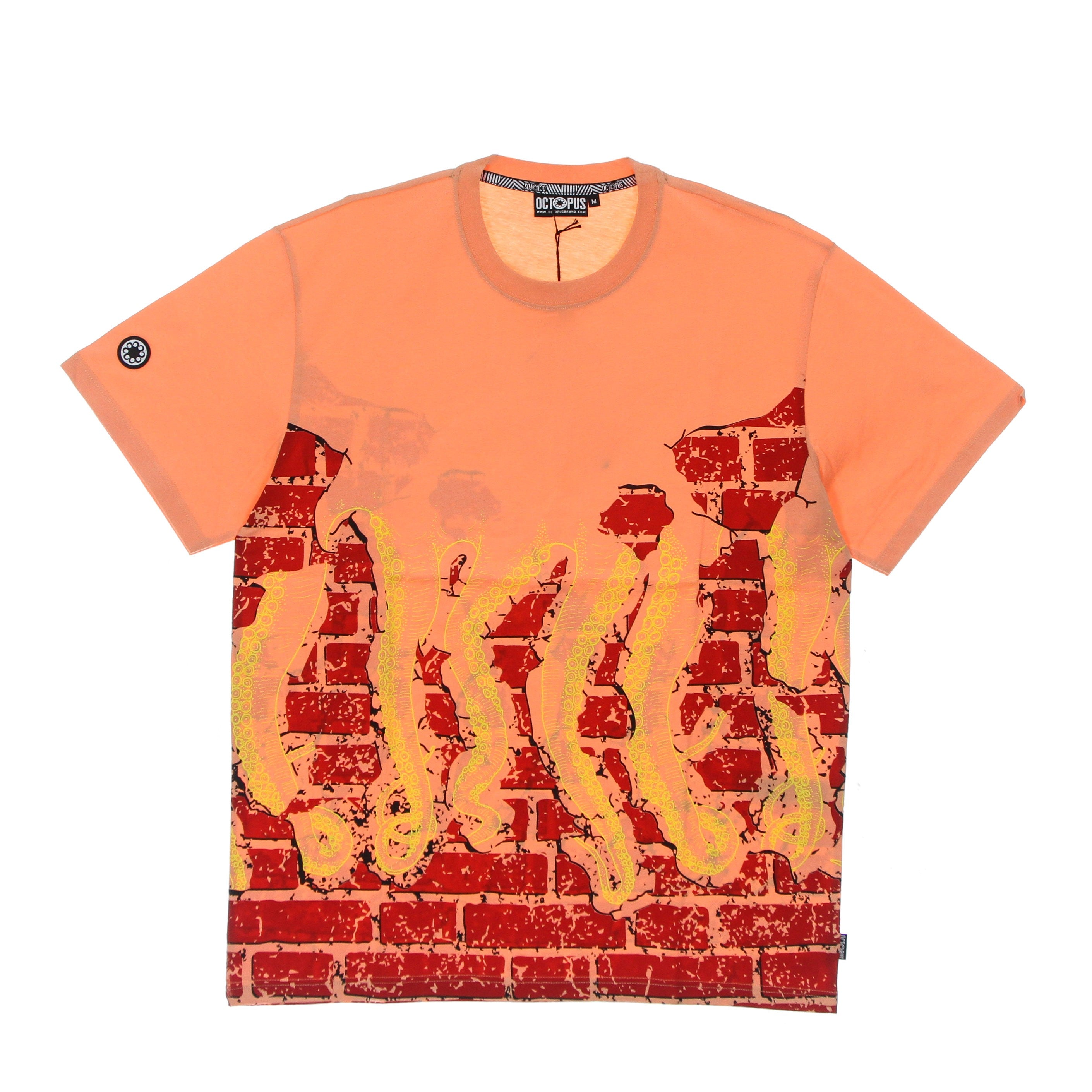 Octopus, Maglietta Uomo Bricks Tee, Peach