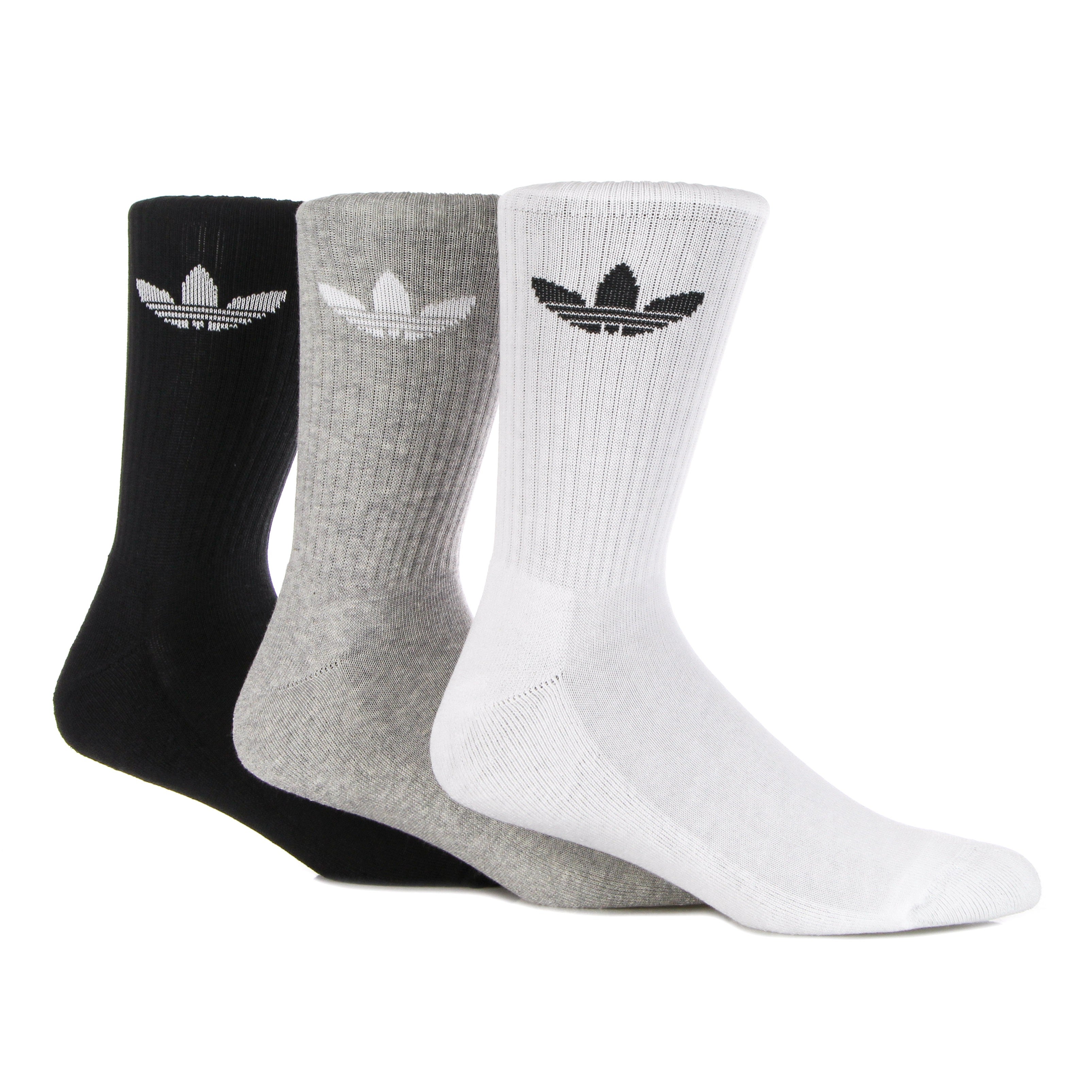 Adidas, Calza Media Uomo Cushioned Trefoil Crew Socks, 