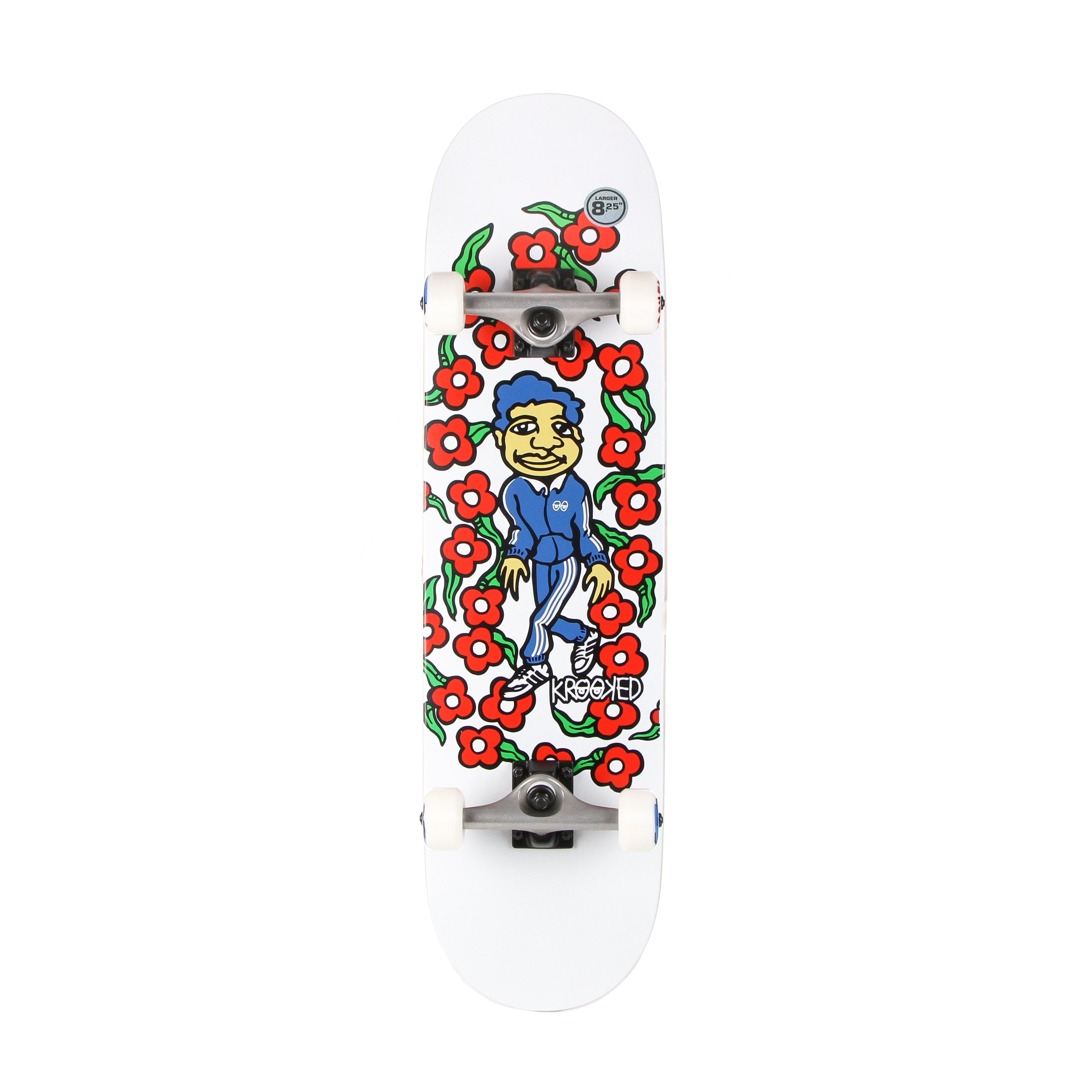 Krooked, Skateboard Assemblato Uomo Krooked Og Sweatpants, White