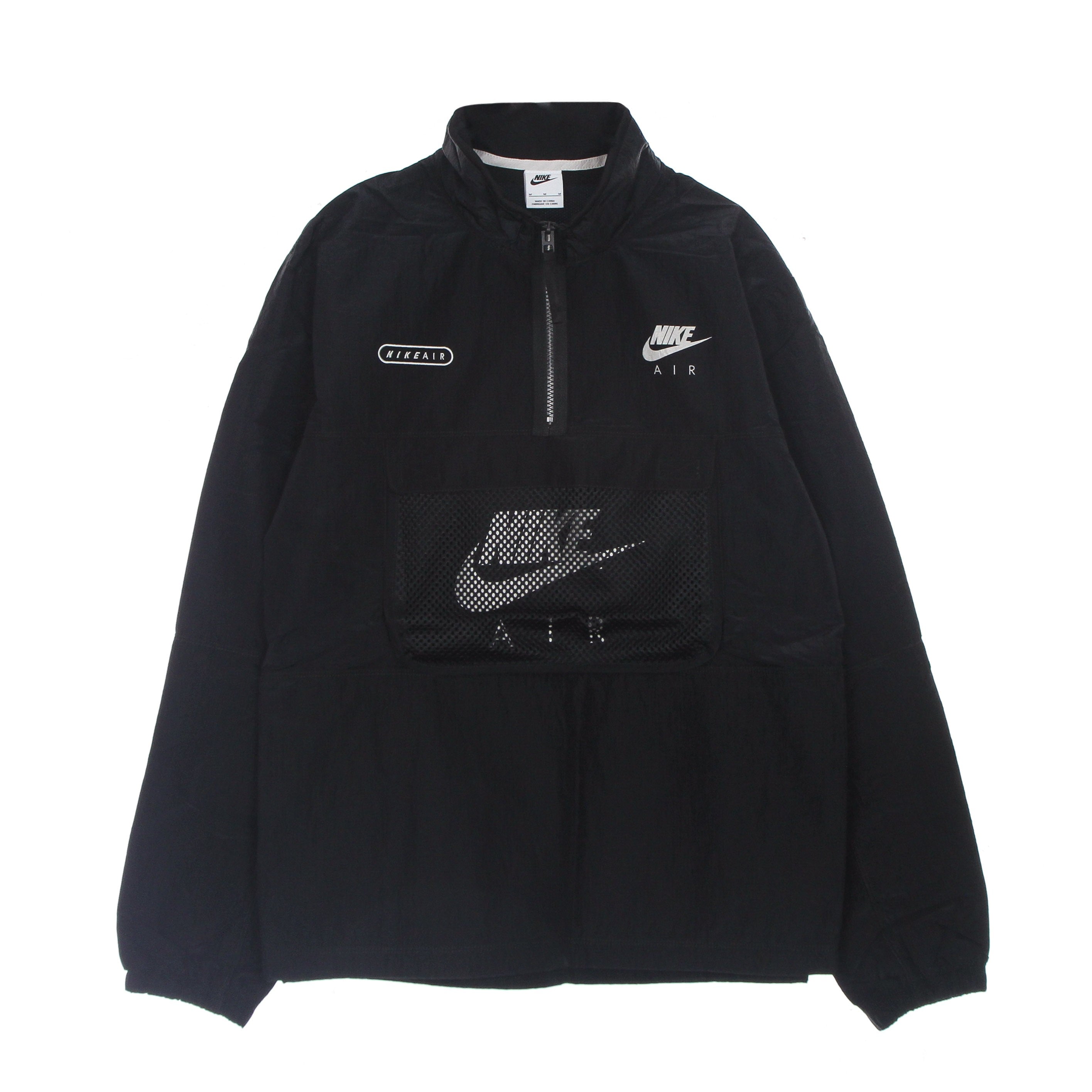 Nike, Giacca A Vento Infilabile Uomo Air Woven Lined Jacket, Black/light Bone