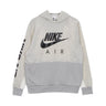 Nike, Felpa Cappuccio Uomo Air Basketball Pullover Hoodie, Lt Iron/htr/phantom/black