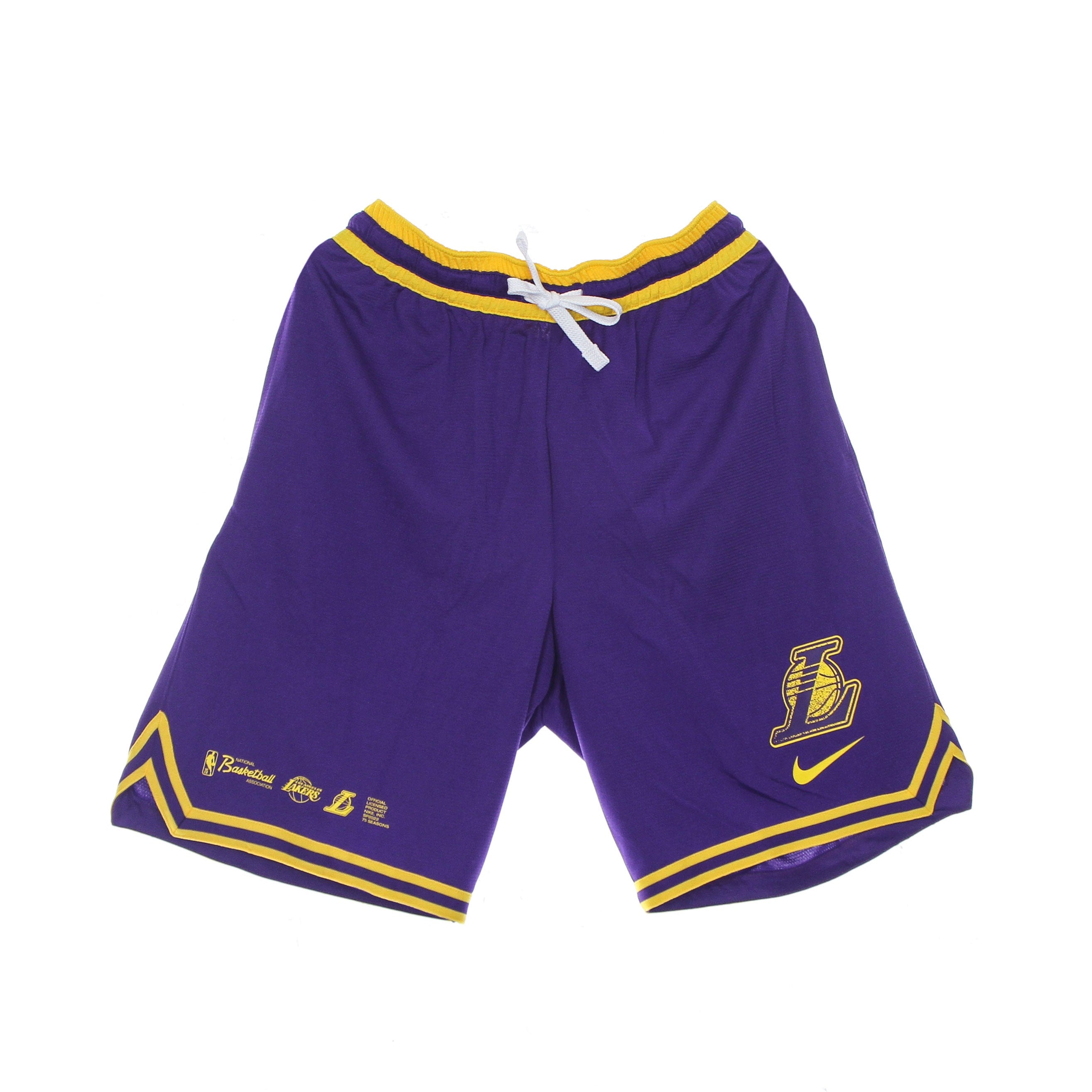Pantaloncino Tipo Basket Uomo Nba Dri Fit Dna Short Loslak Field Purple/amarillo