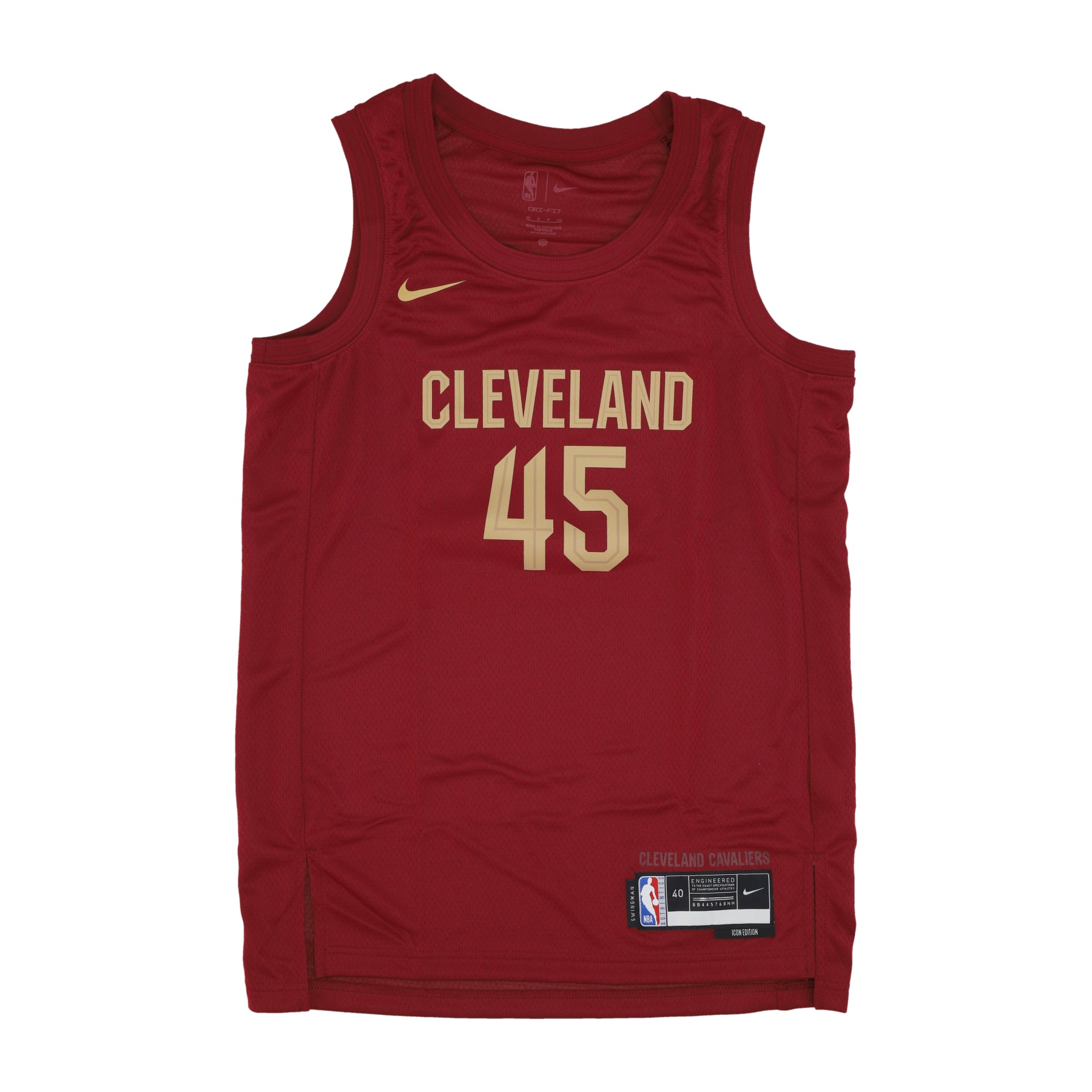 Canotta Basket Uomo Nba Icon Edition 2022/23 Dri-fit Jersey No 45 Mitchell Donovn Clecav Team Red DN2001-686