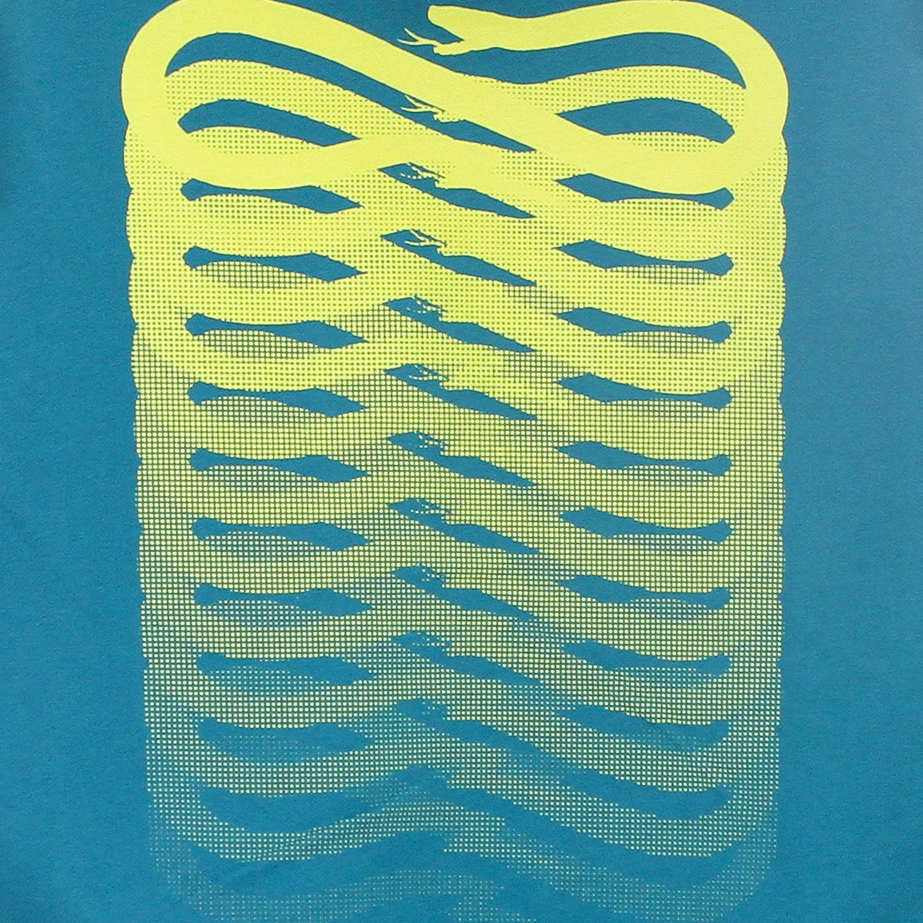 Felpa Leggera Cappuccio Uomo Ribs Yellow Hoodie Turquoise/yellow