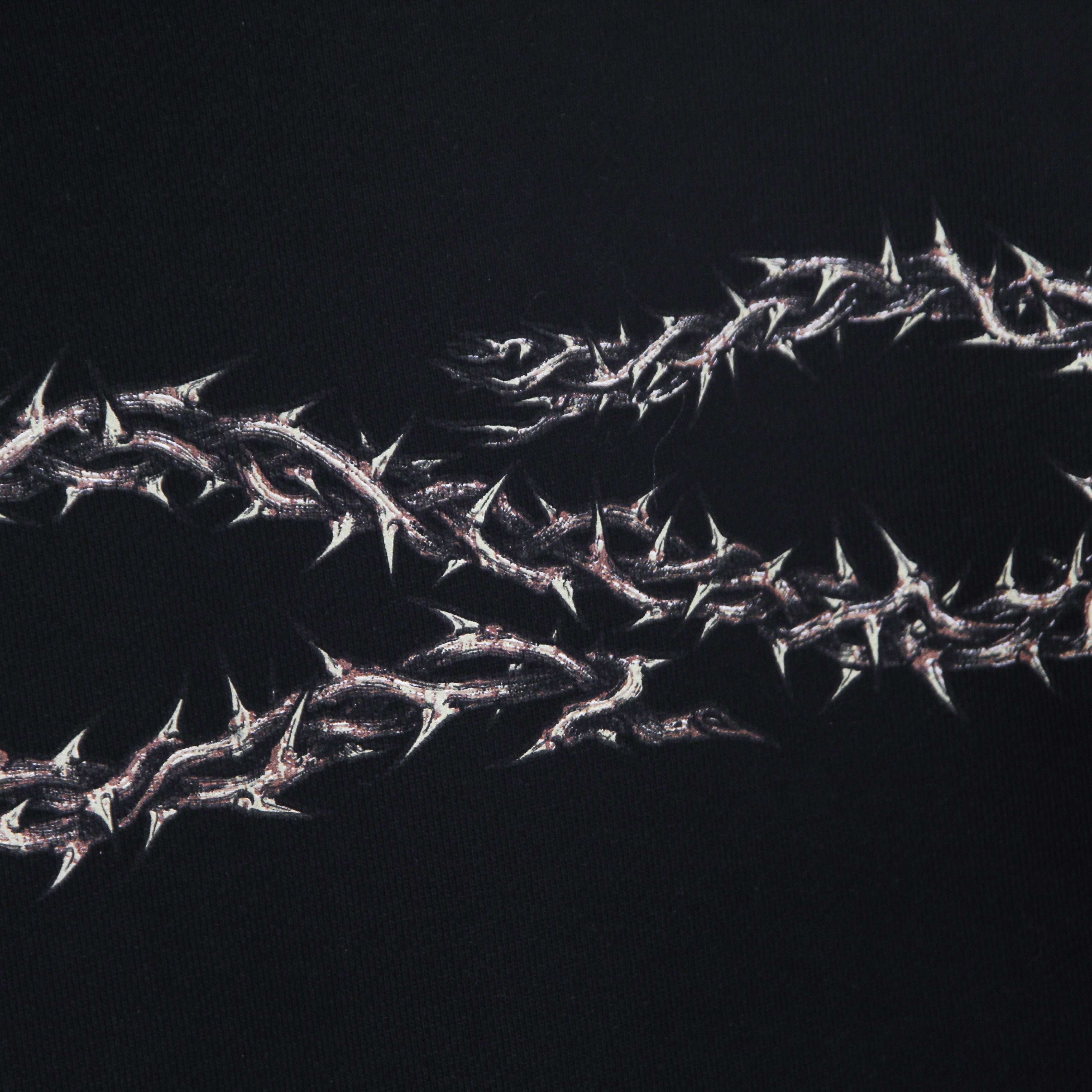 Propaganda, Felpa Leggera Cappuccio Uomo Logo Thorn Hoodie, 