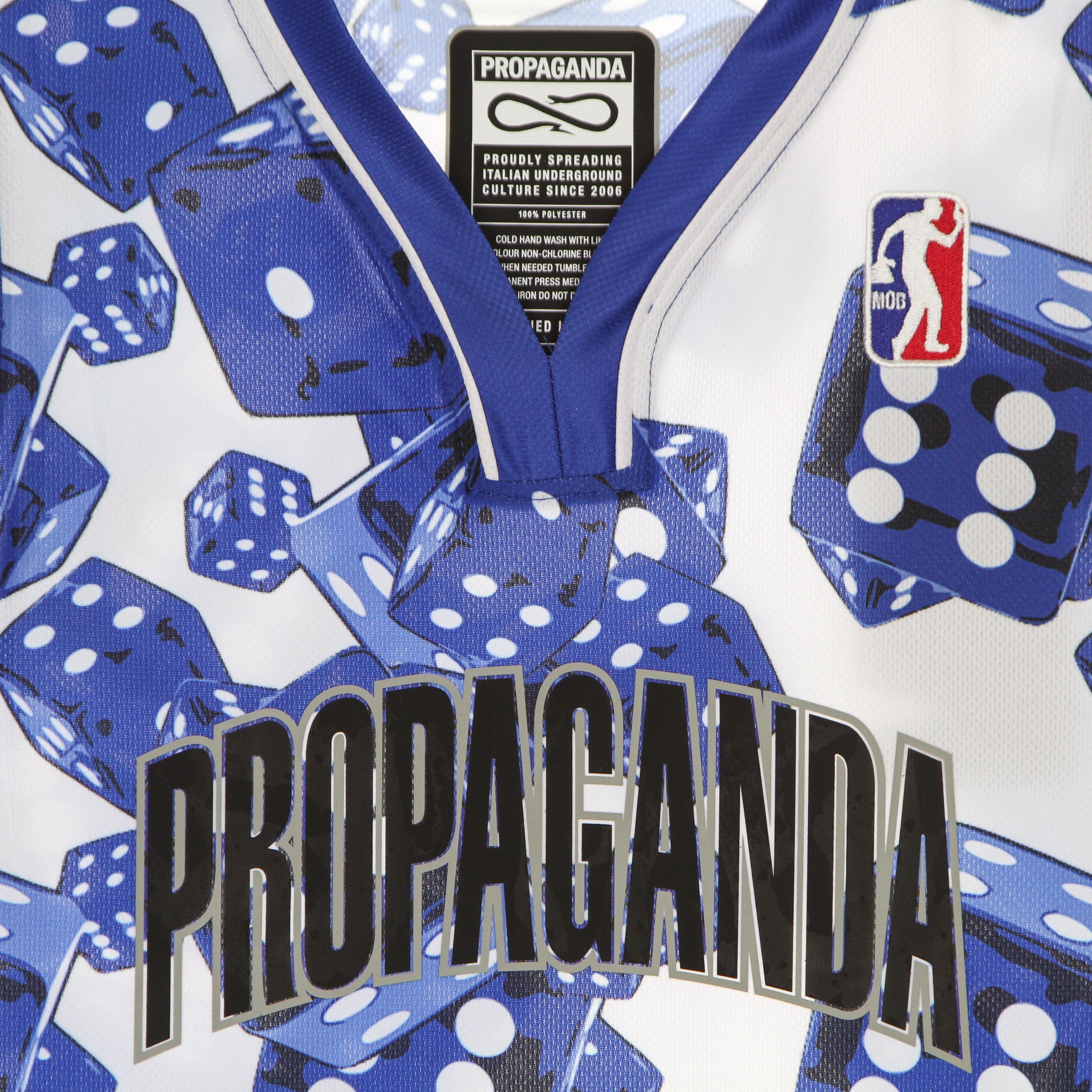 Propaganda, Canotta Tipo Basket Uomo Dice Basket Jersey, 