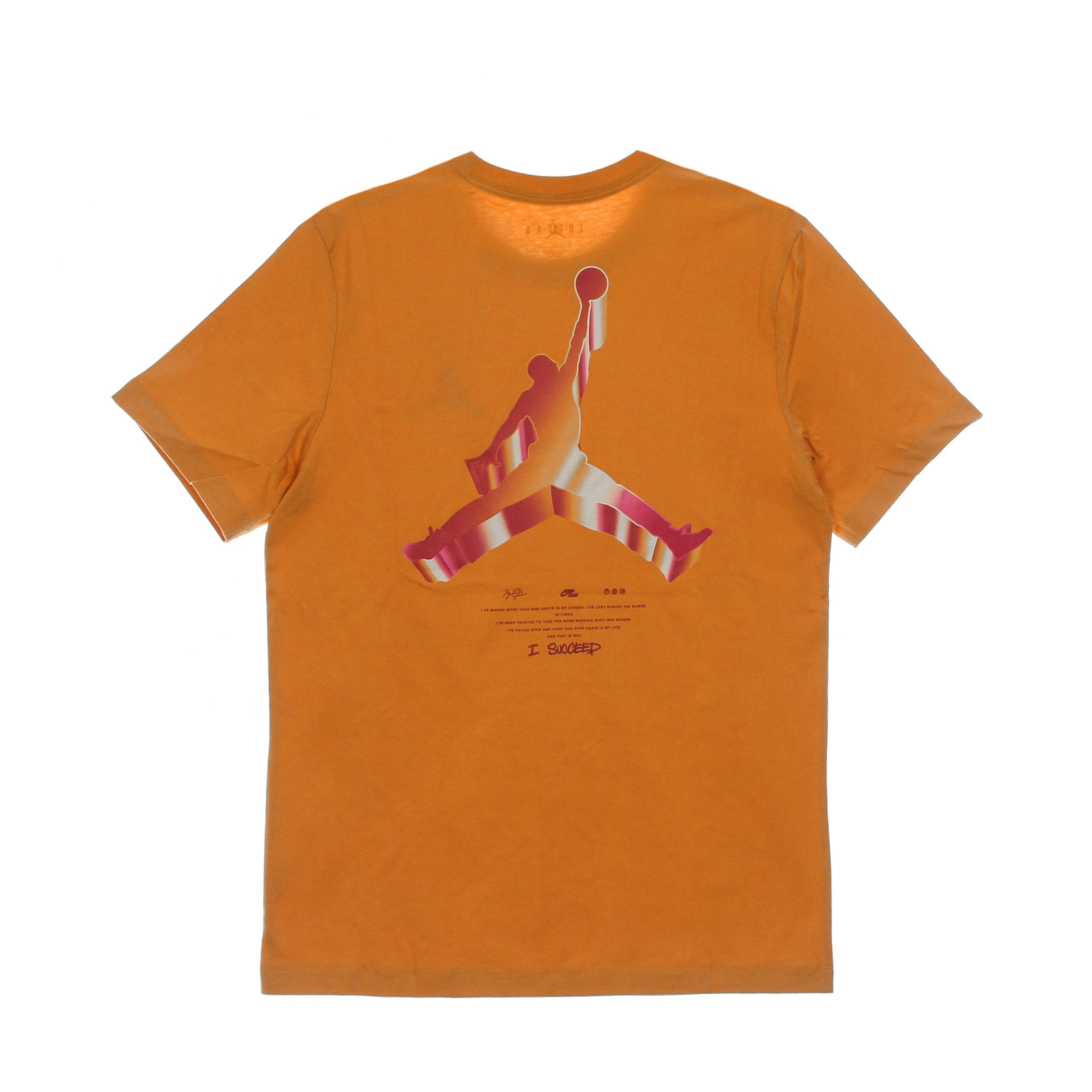 Jordan, Maglietta Uomo Jumpman 3d Crew, Light Curry/mystic Hibiscus