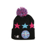 New Era, Cappello Pom Pom Uomo Nba Knit All Star Game Starry D1, Black